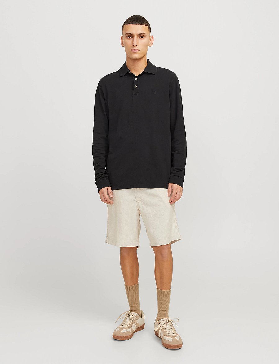 Jack & Jones - JPSTJAIDEN CAMPAIGN HYBRIDBONDISHORT SRT - linen shorts - moonbeam - 4