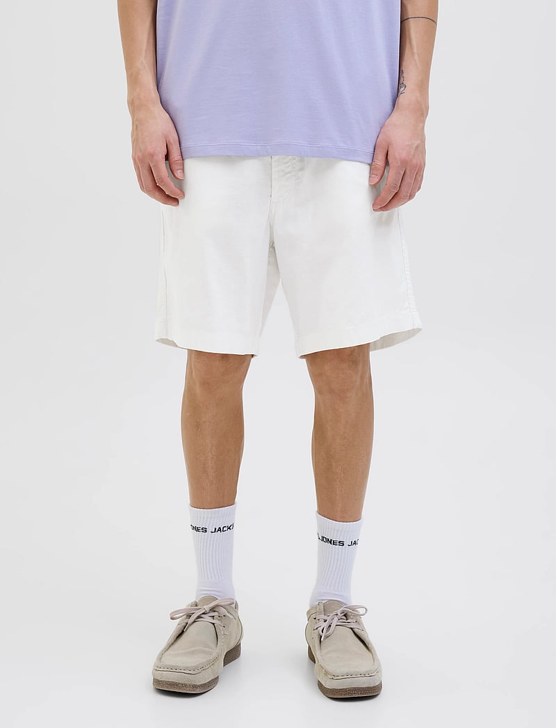 Jack & Jones - JPSTJAIDEN CAMPAIGN HYBRIDBONDISHORT SRT - linneshorts - white - 0