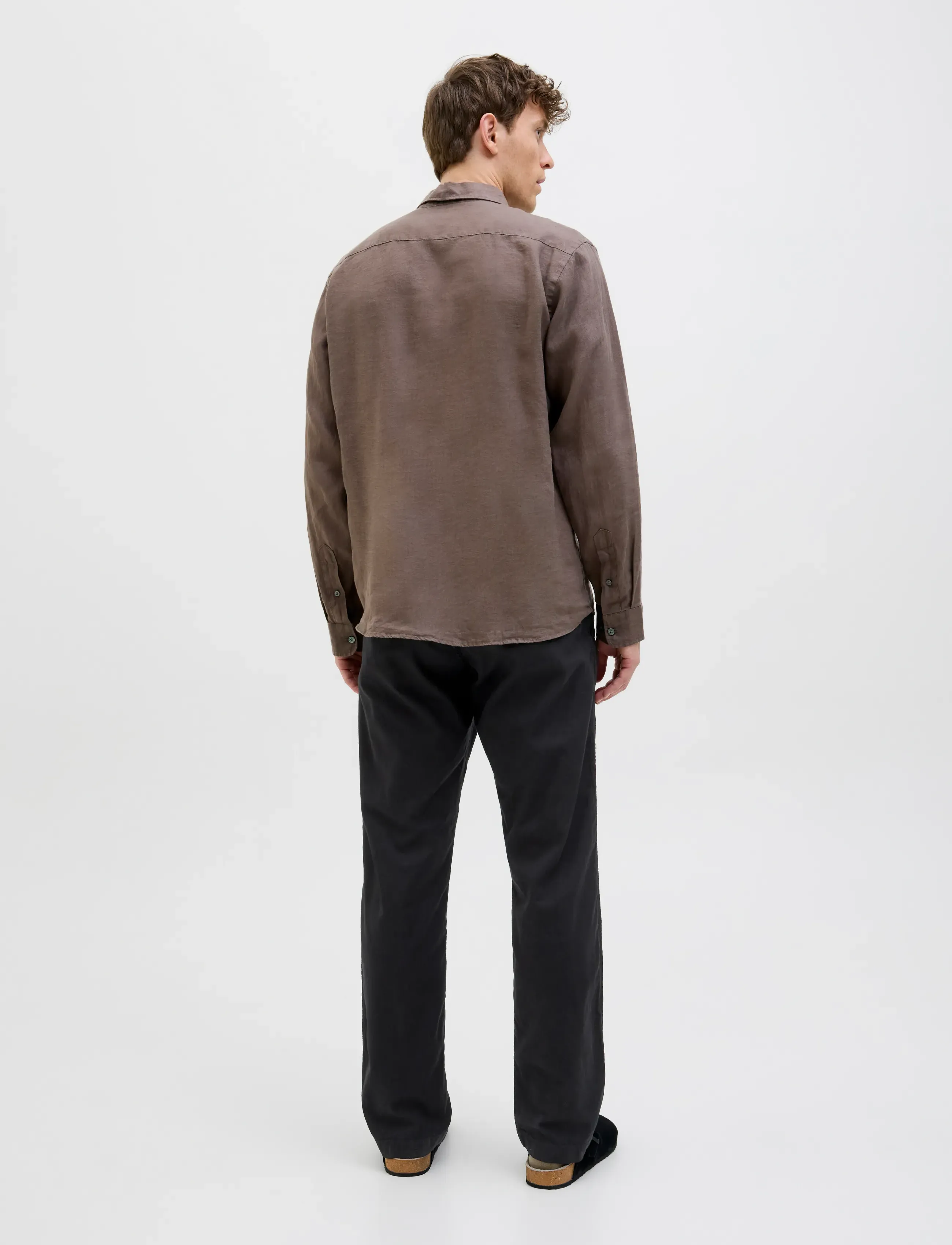 Jack & Jones - JPSTKANE HYBRID BONDI LINEN JOGGER SN - leinenhosen - black - 3