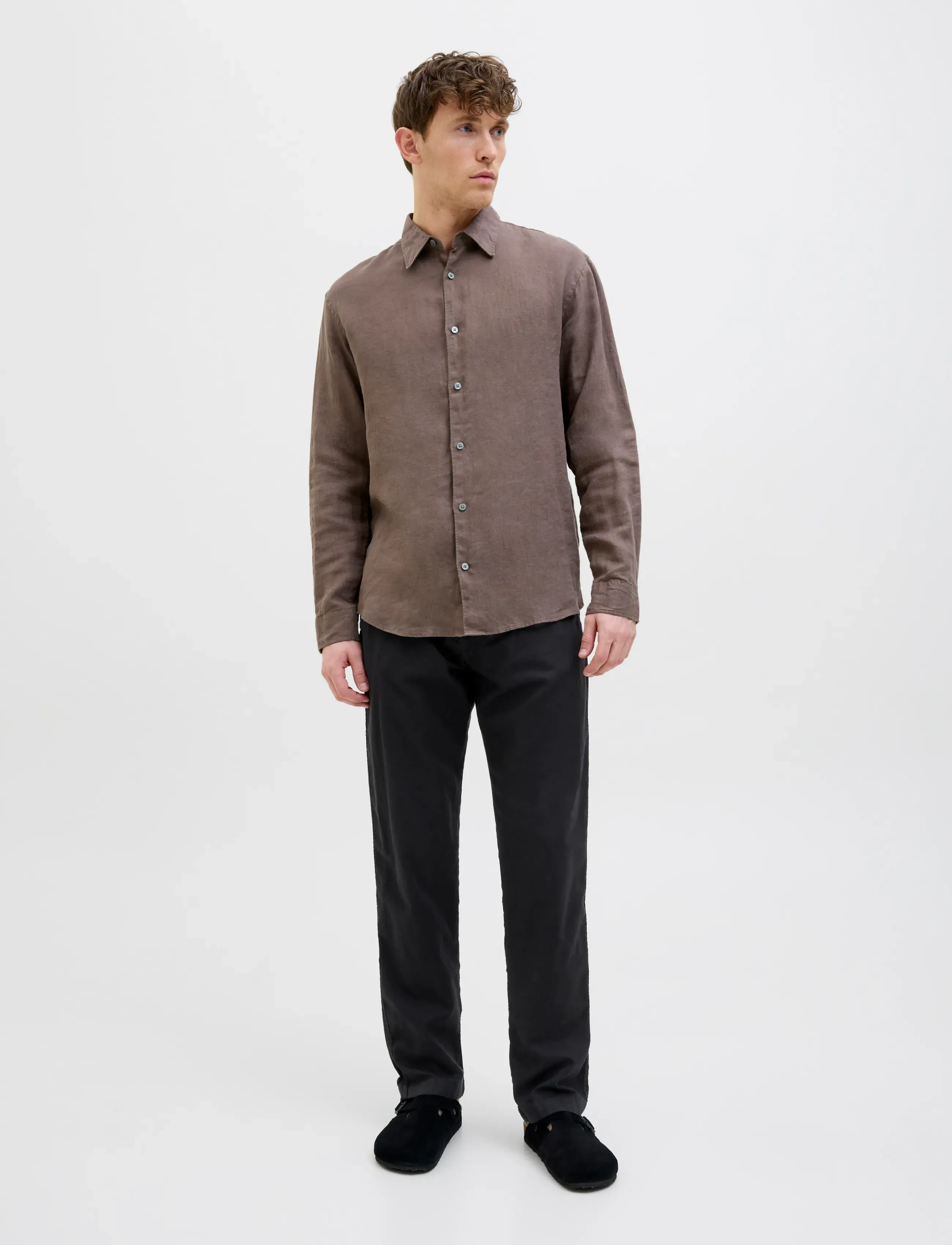 Jack & Jones - JPSTKANE HYBRID BONDI LINEN JOGGER SN - leinenhosen - black - 4
