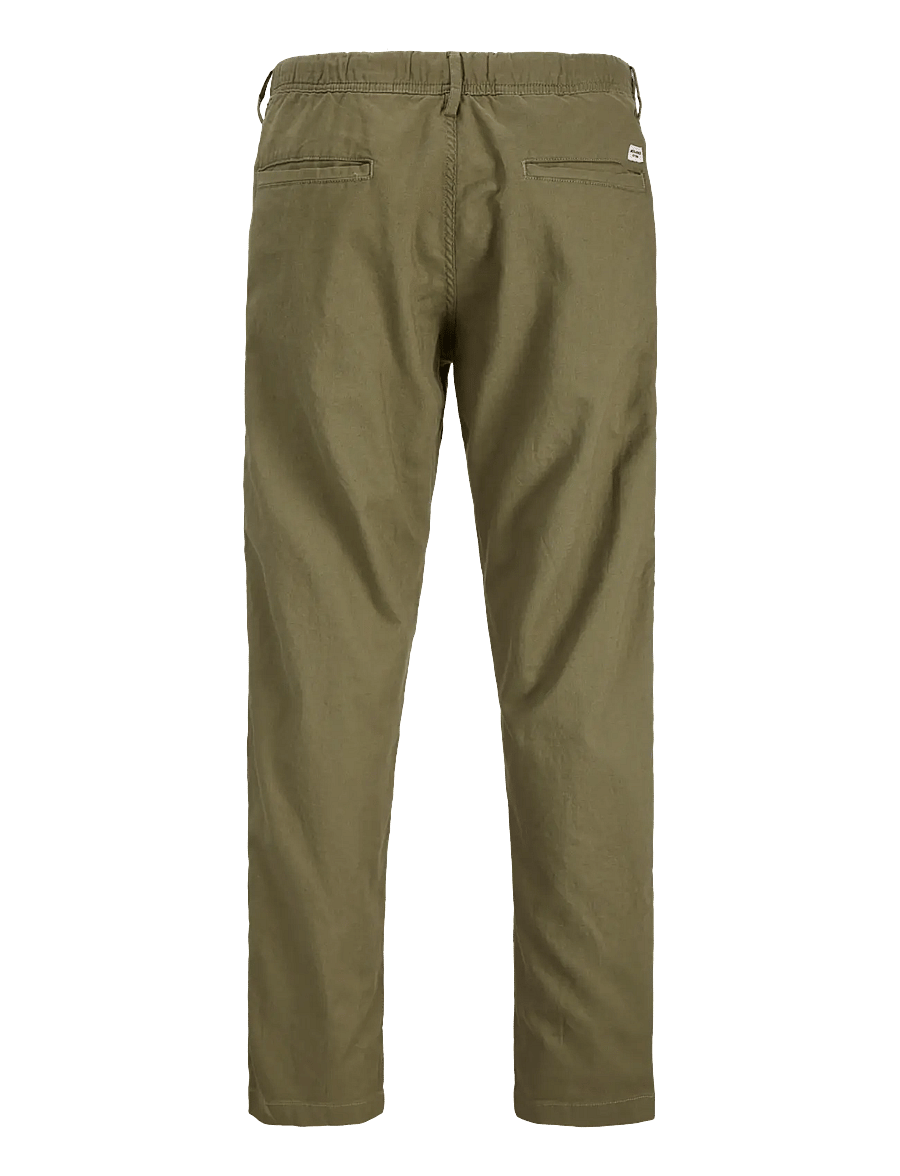 Jack & Jones - JPSTKANE HYBRID BONDI LINEN JOGGER SN - leinenhosen - deep lichen green - 2