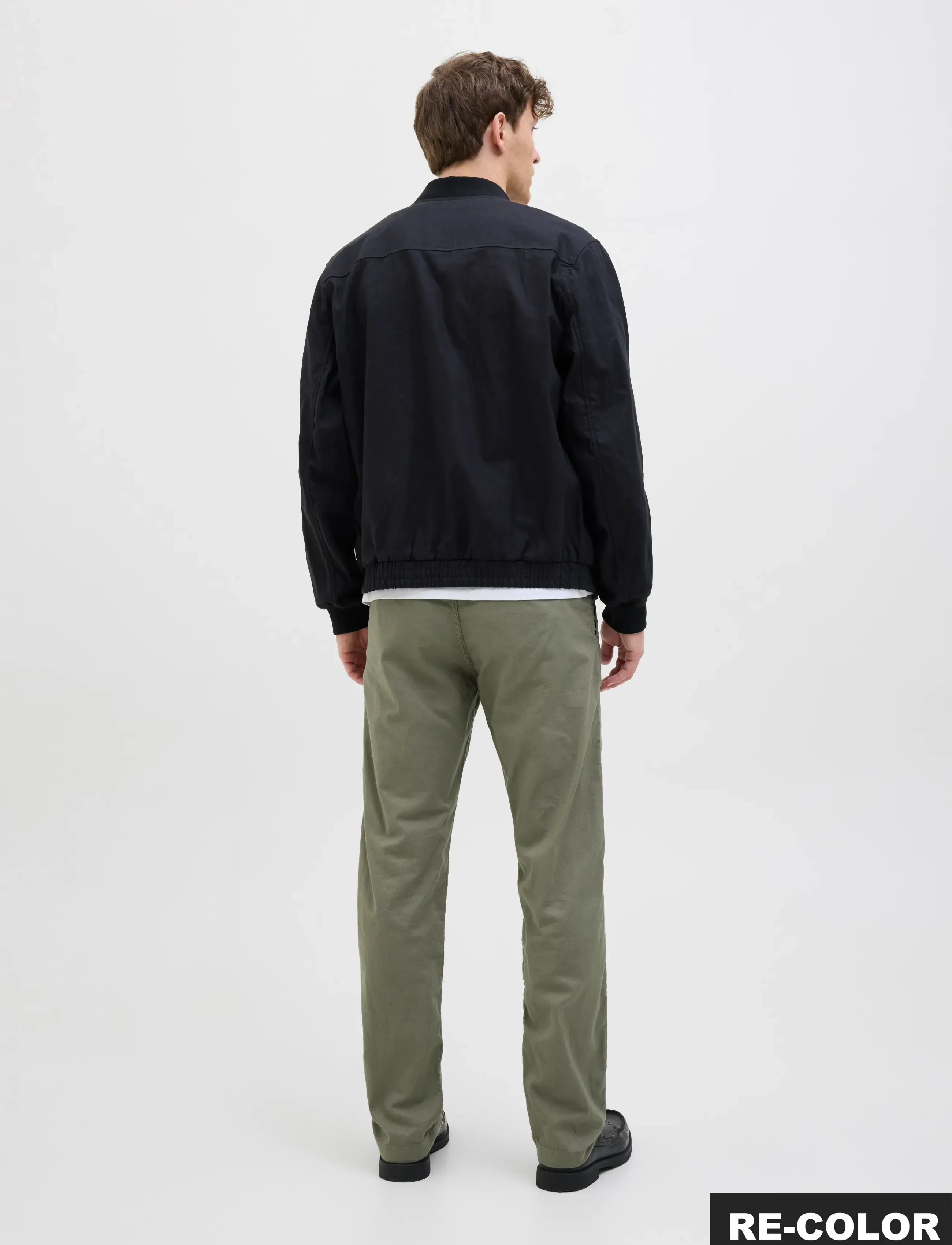 Jack & Jones - JPSTKANE HYBRID BONDI LINEN JOGGER SN - hørbukser - deep lichen green - 3