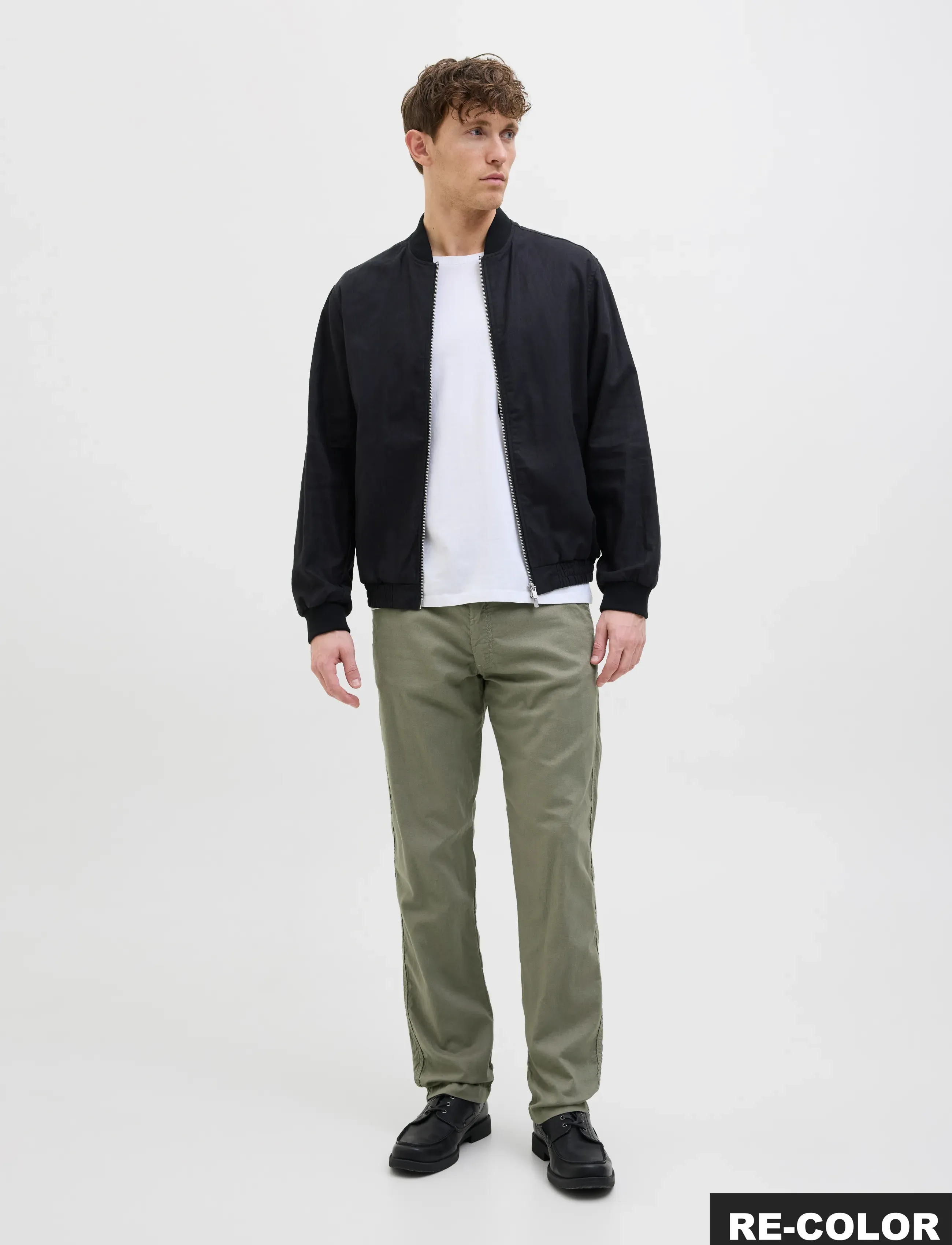 Jack & Jones - JPSTKANE HYBRID BONDI LINEN JOGGER SN - hørbukser - deep lichen green - 4