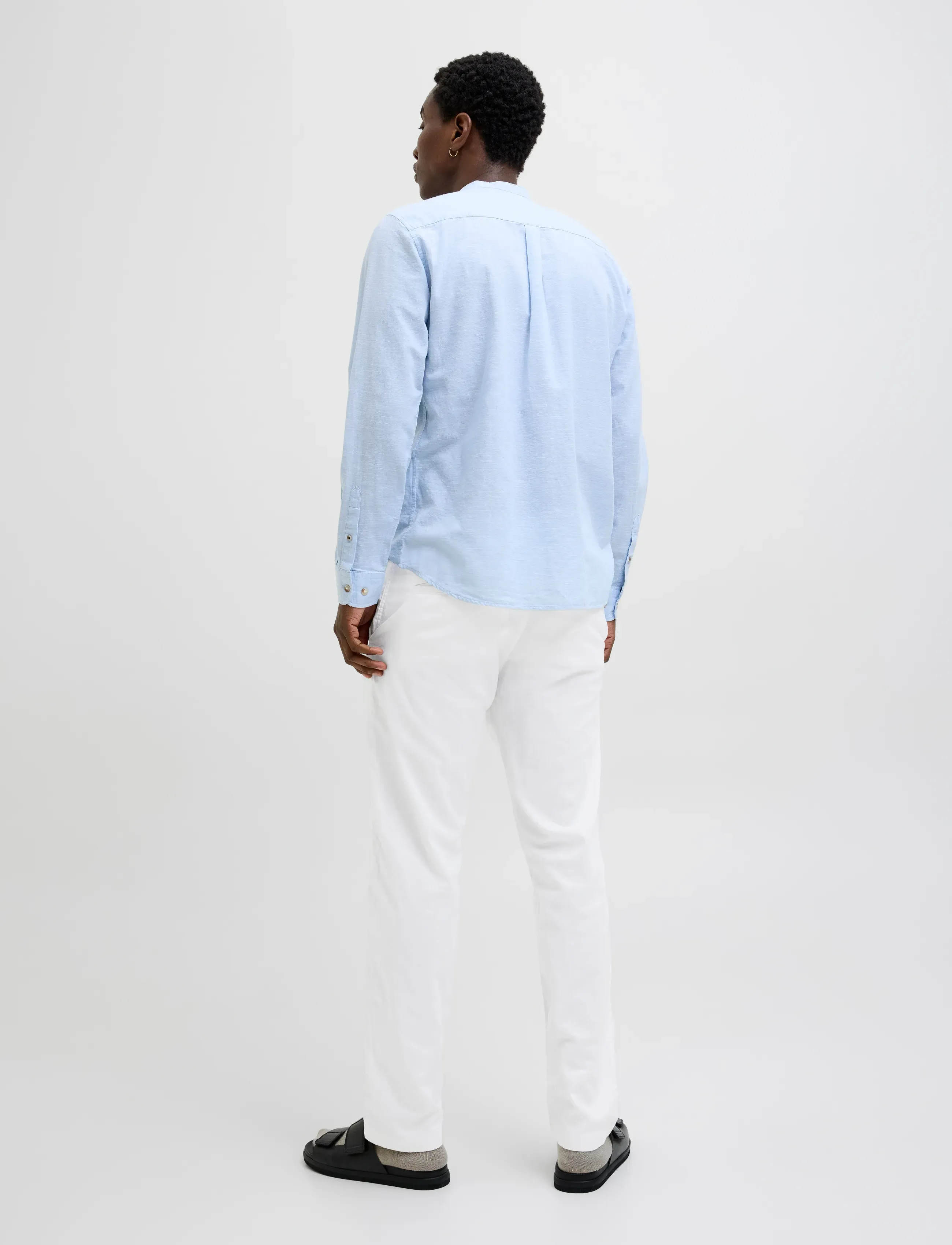 Jack & Jones - JPSTKANE HYBRID BONDI LINEN JOGGER SN - leinenhosen - white - 3