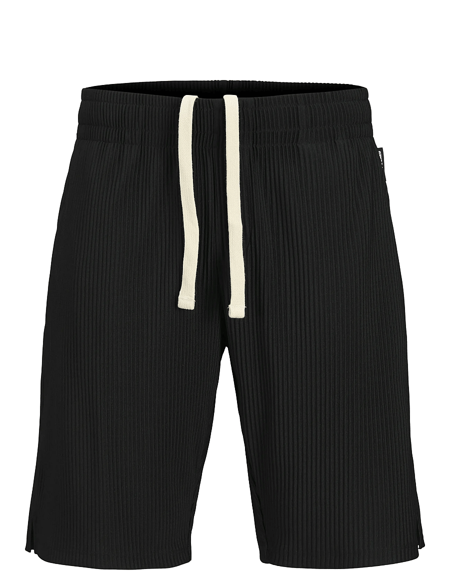 Jack & Jones - JPSTKARL INTERLUDE PLISSE SHORTS MID - lühikesed dressipüksid - black - 1