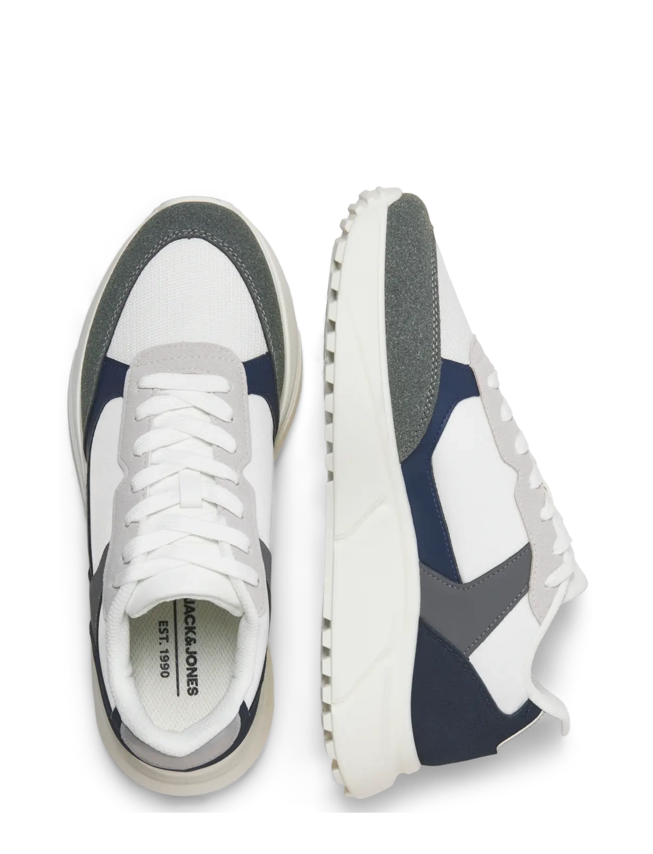 Jack & Jones - JFWASPIRE PU RUNNER NOOS - låga sneakers - white - 3