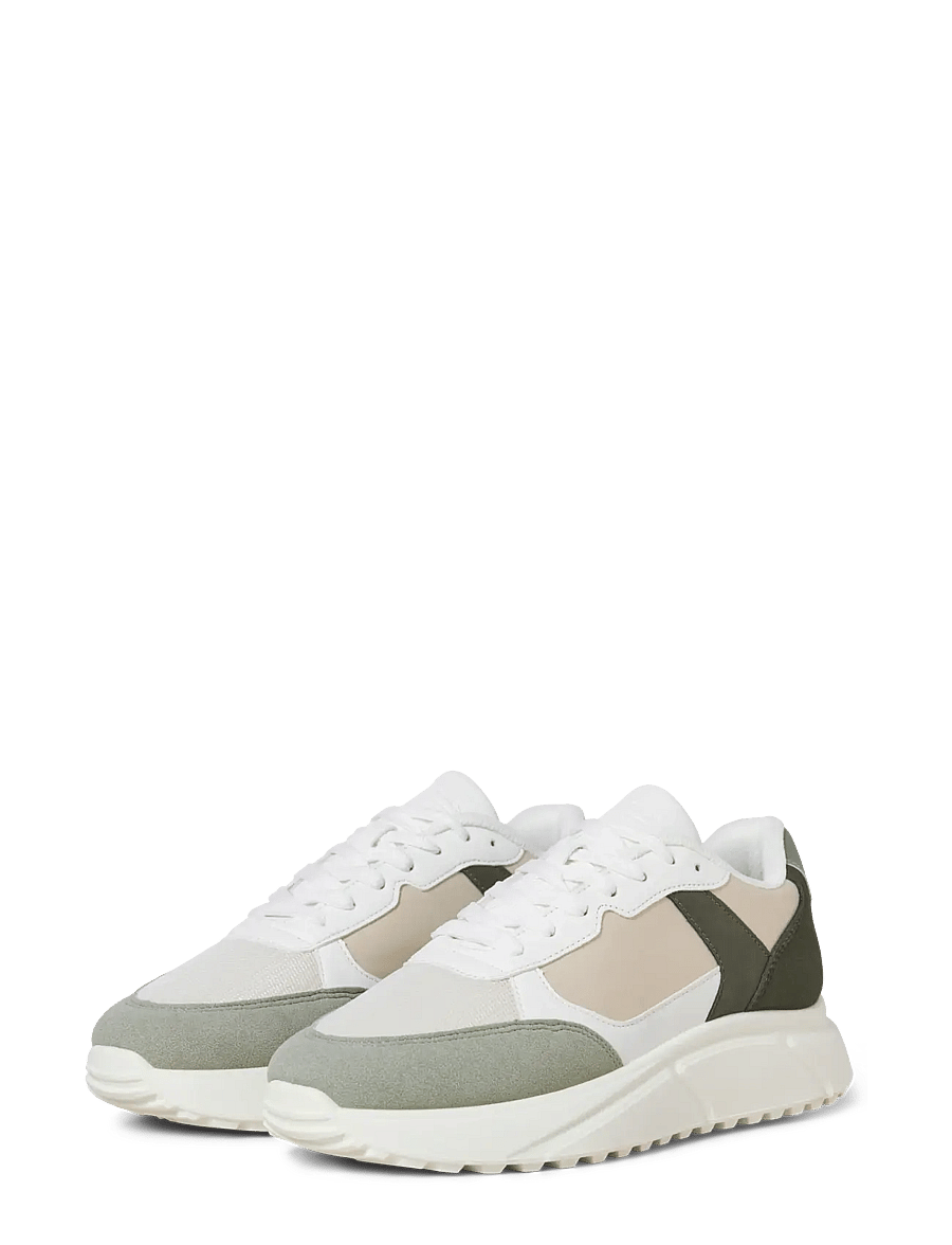 Jack & Jones - JFWASPIRE PU RUNNER NOOS - lave sneakers - white - 4
