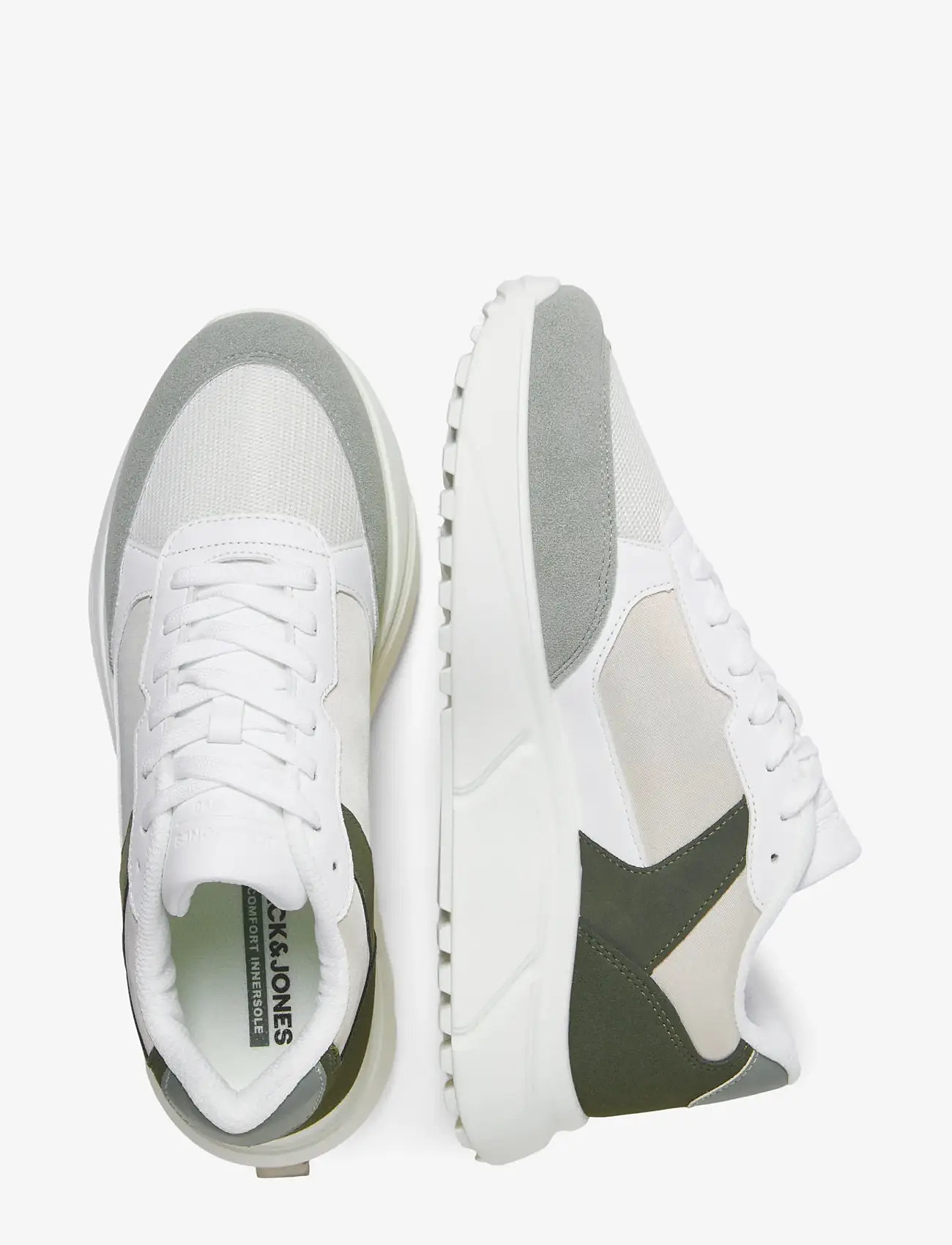 Jack & Jones - JFWASPIRE PU RUNNER NOOS - robustsed tossud - white - 4