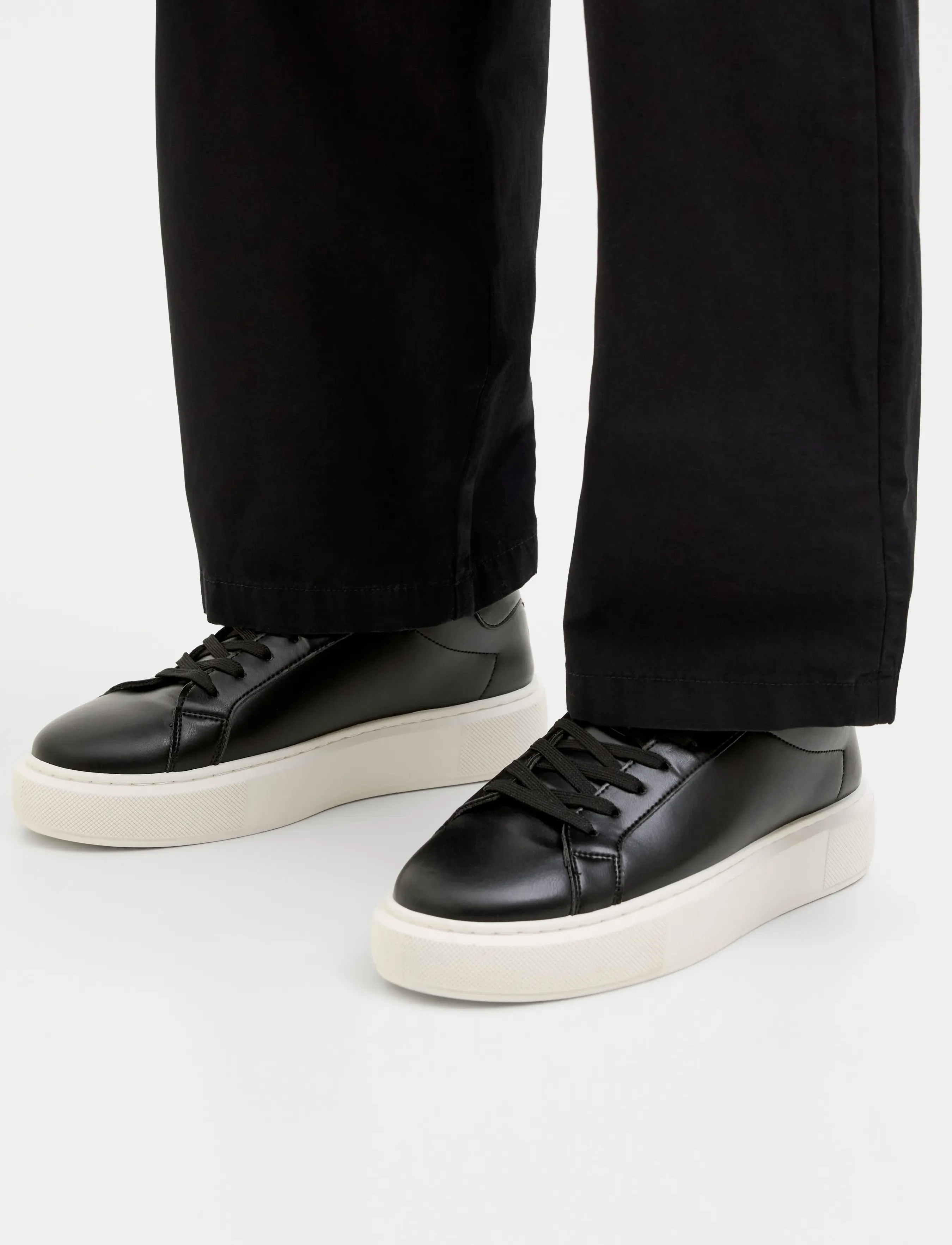 Jack & Jones JFWASPIRE CUPSOLE PU SNEAKER NOOS - Sko - ANTHRACITE / black