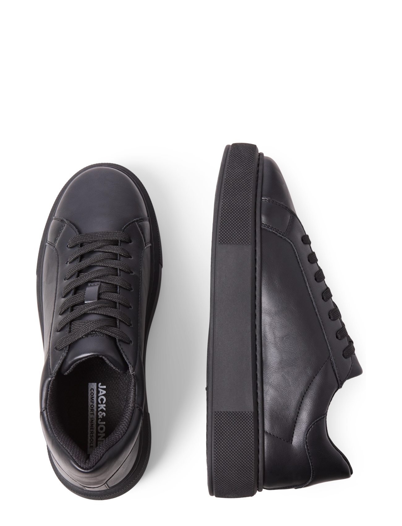 Jack & Jones - JFWASPIRE CUPSOLE PU SNEAKER NOOS - låga sneakers - anthracite - 4