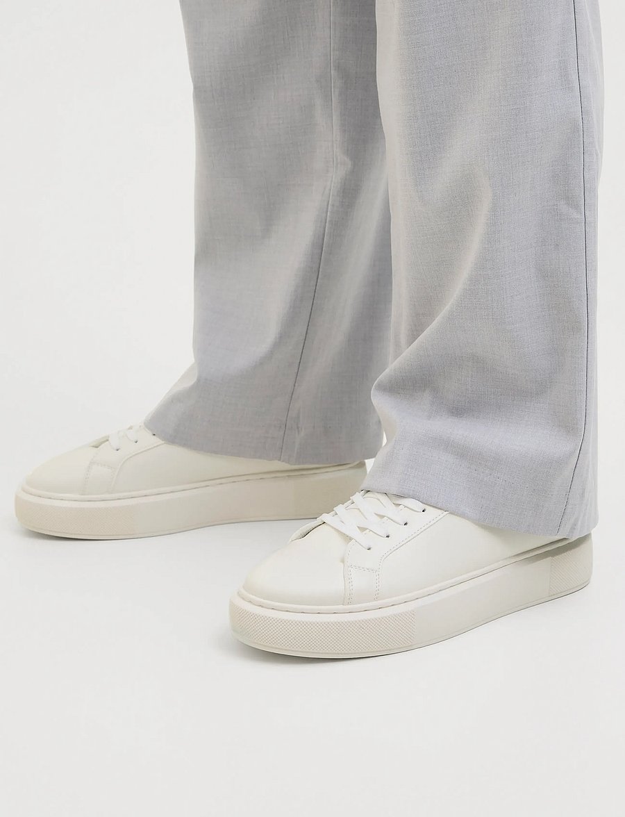 Jack & Jones - JFWASPIRE CUPSOLE PU SNEAKER NOOS - niedriger schnitt - white - 0