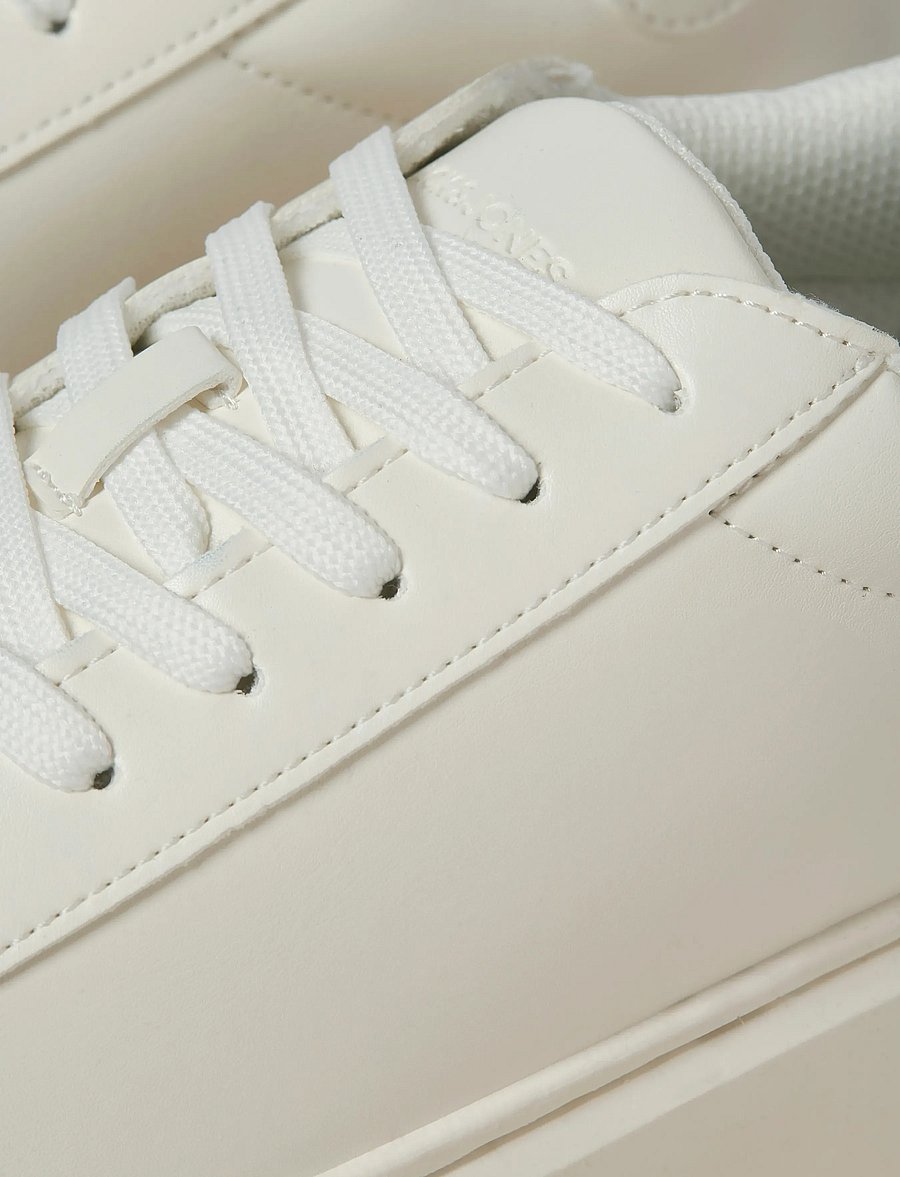 Jack & Jones - JFWASPIRE CUPSOLE PU SNEAKER NOOS - niedriger schnitt - white - 5