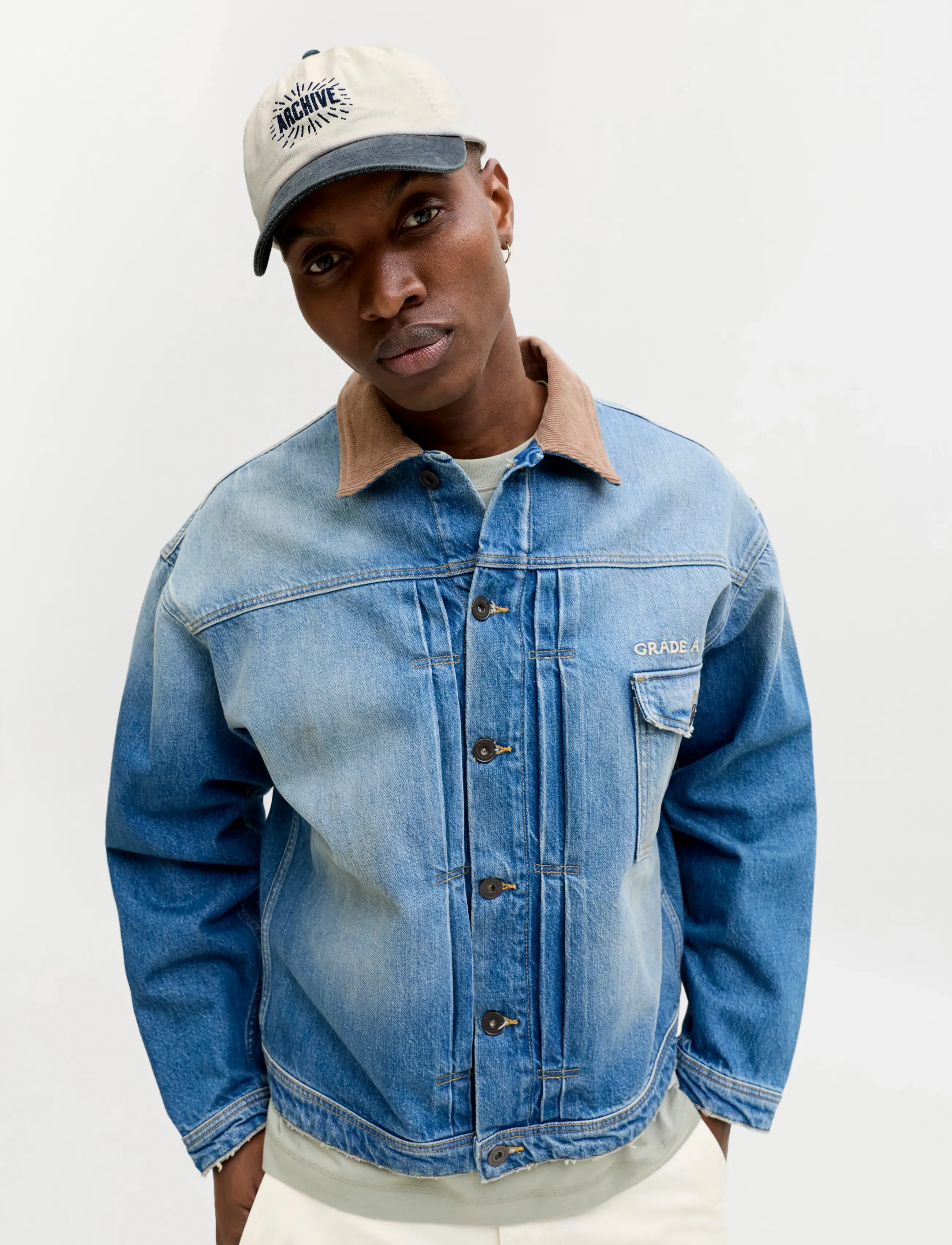 Jack & Jones JACSOFT BASE ARCHIVE CAP SN - Looks for less - NAVY BLAZER / cream