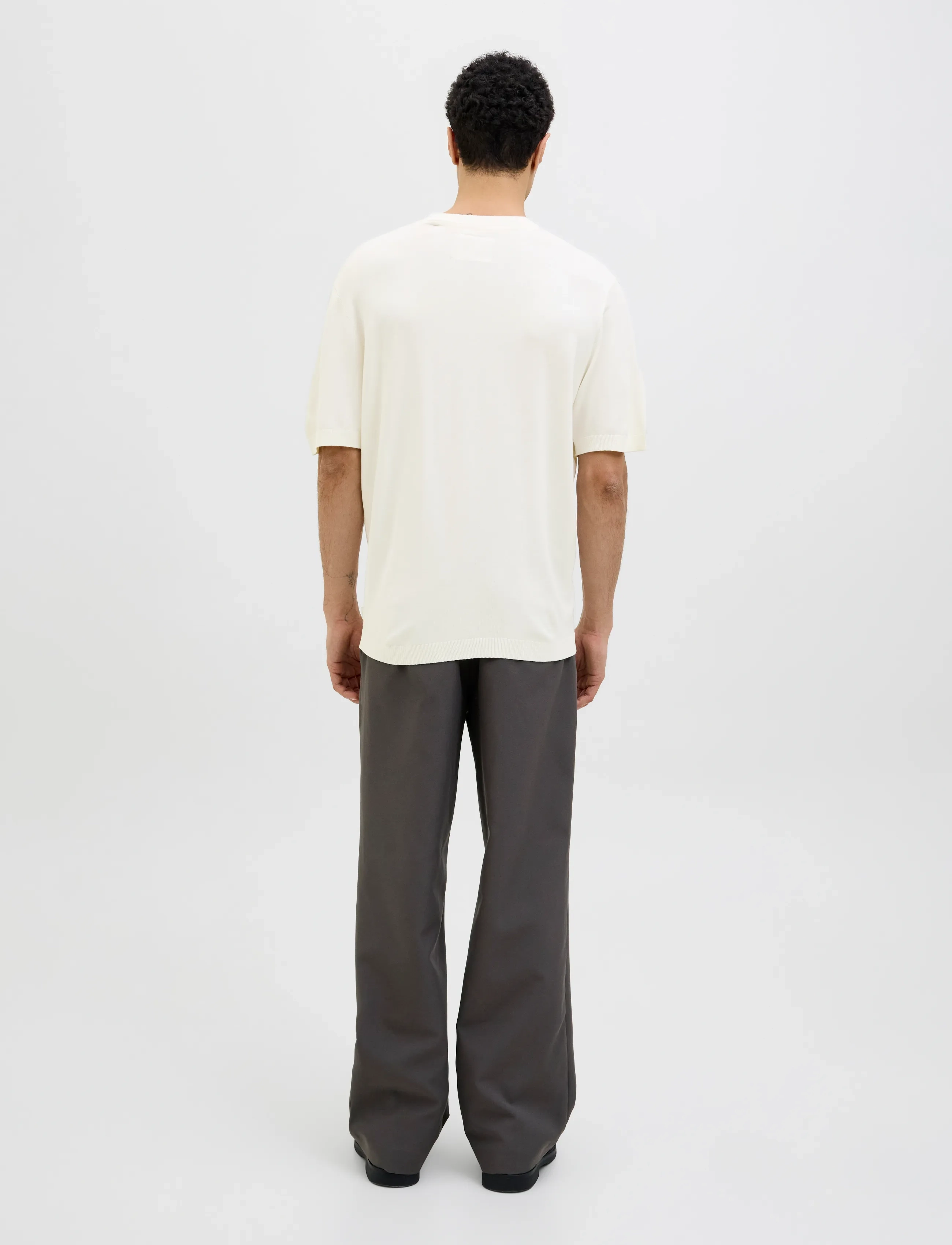 Jack & Jones - JPRCCWILLIAM KNIT CREW NECK SS SN - round necks - cloud dancer - 2