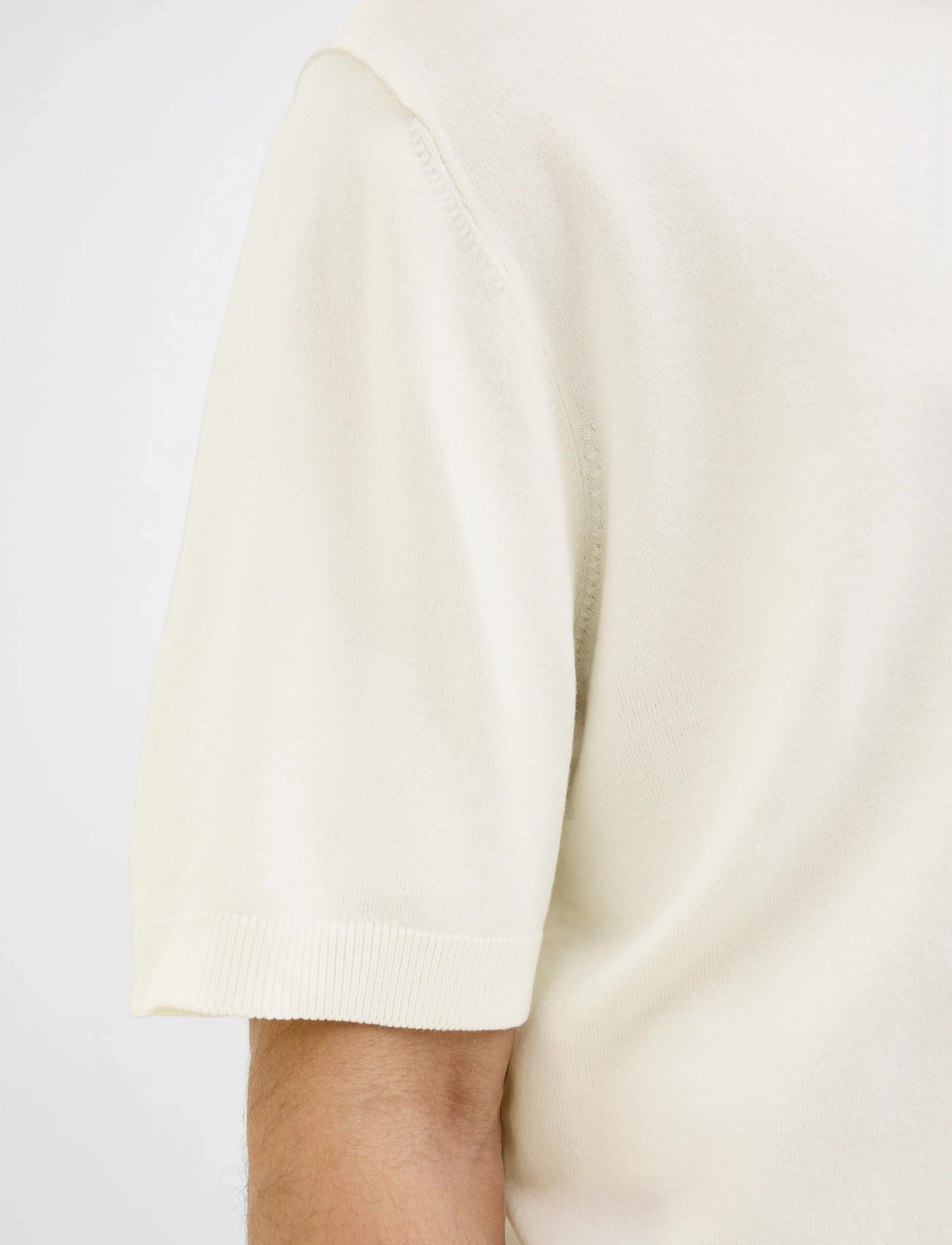 Jack & Jones - JPRCCWILLIAM KNIT CREW NECK SS SN - round necks - cloud dancer - 5