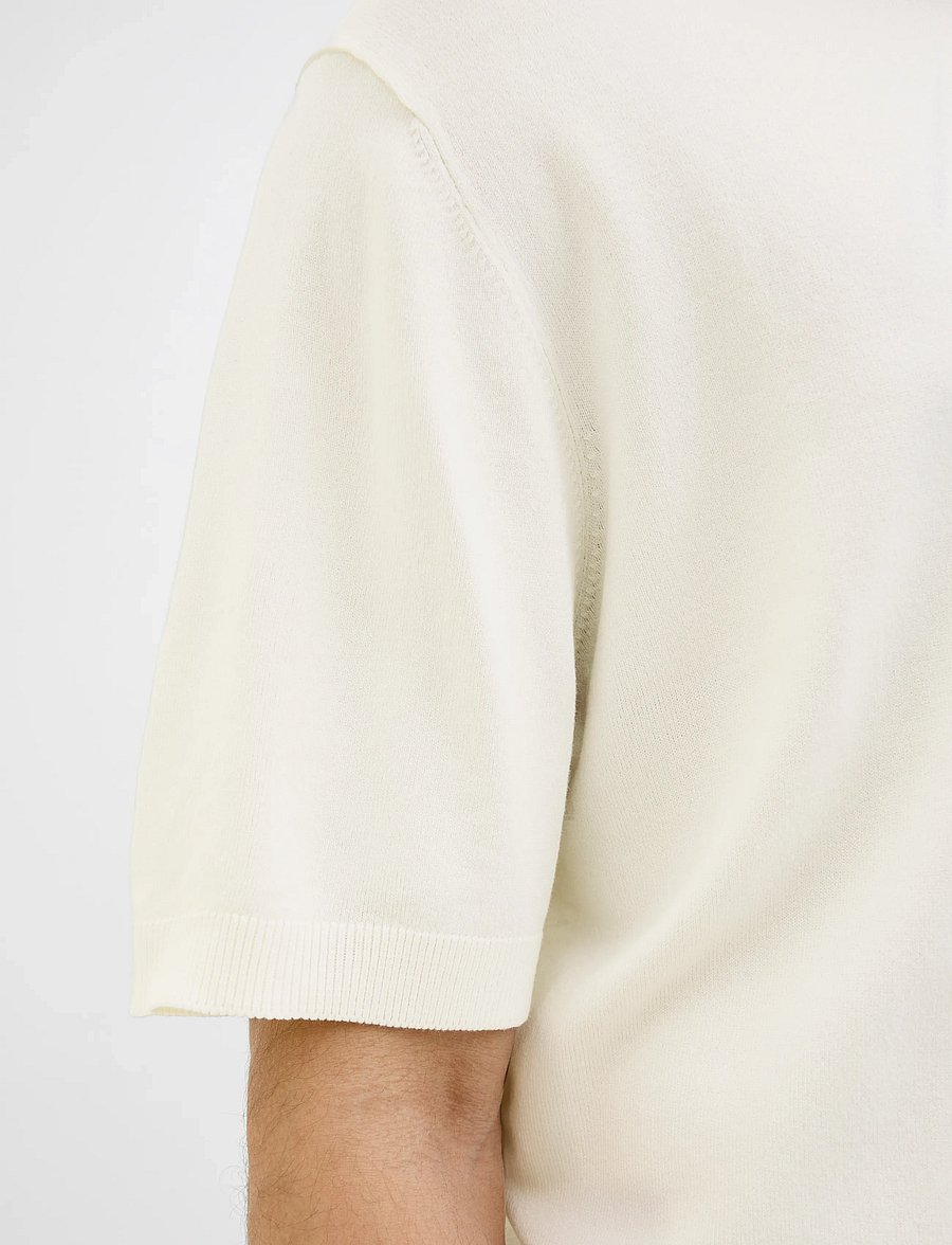 Jack & Jones - JPRCCWILLIAM KNIT CREW NECK SS SN - rundhalsad - cloud dancer - 5