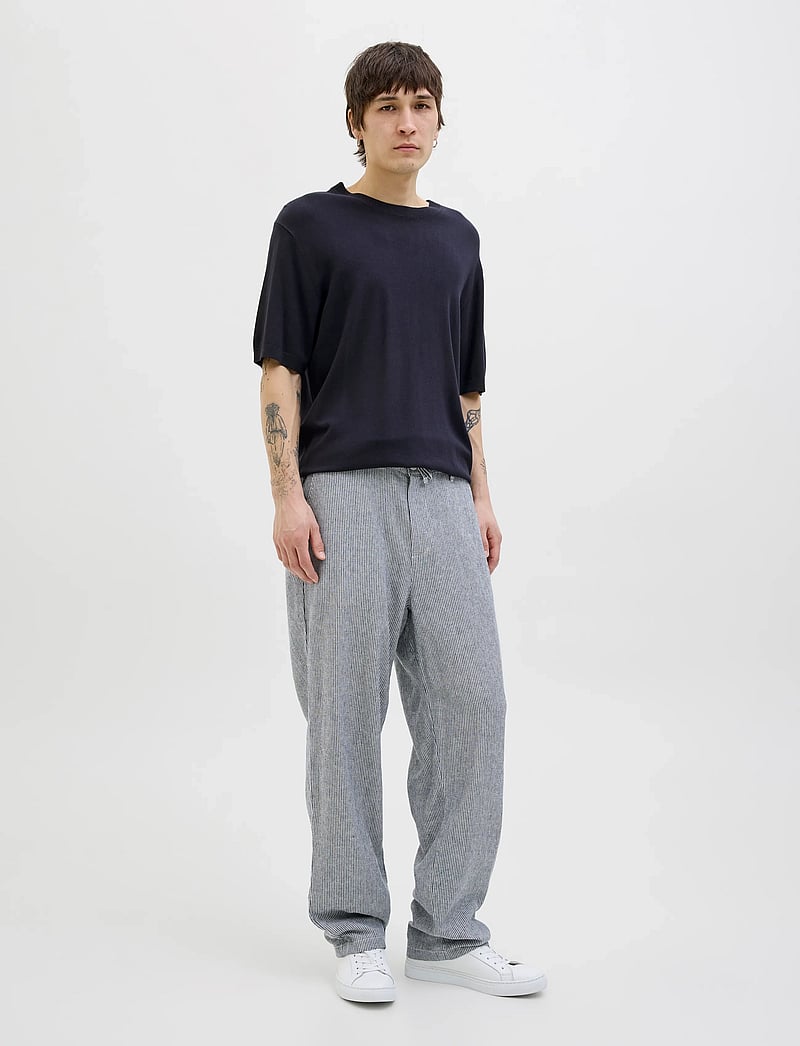 Jack & Jones - JPRCCWILLIAM KNIT CREW NECK SS SN - rundhals - night sky - 3