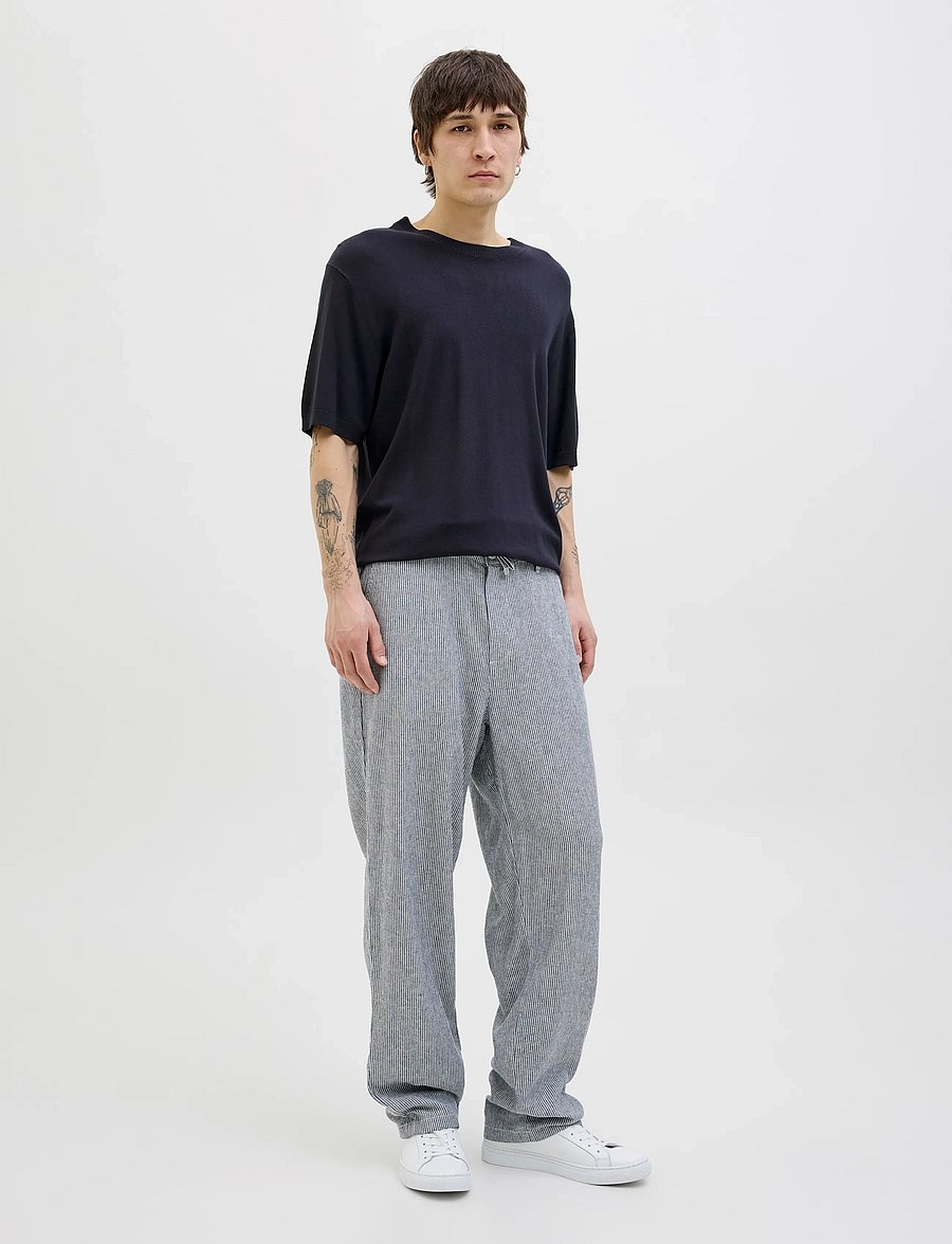 Jack & Jones - JPRCCWILLIAM KNIT CREW NECK SS SN - adījumi ar apaļu kakla izgriezumu - night sky - 3