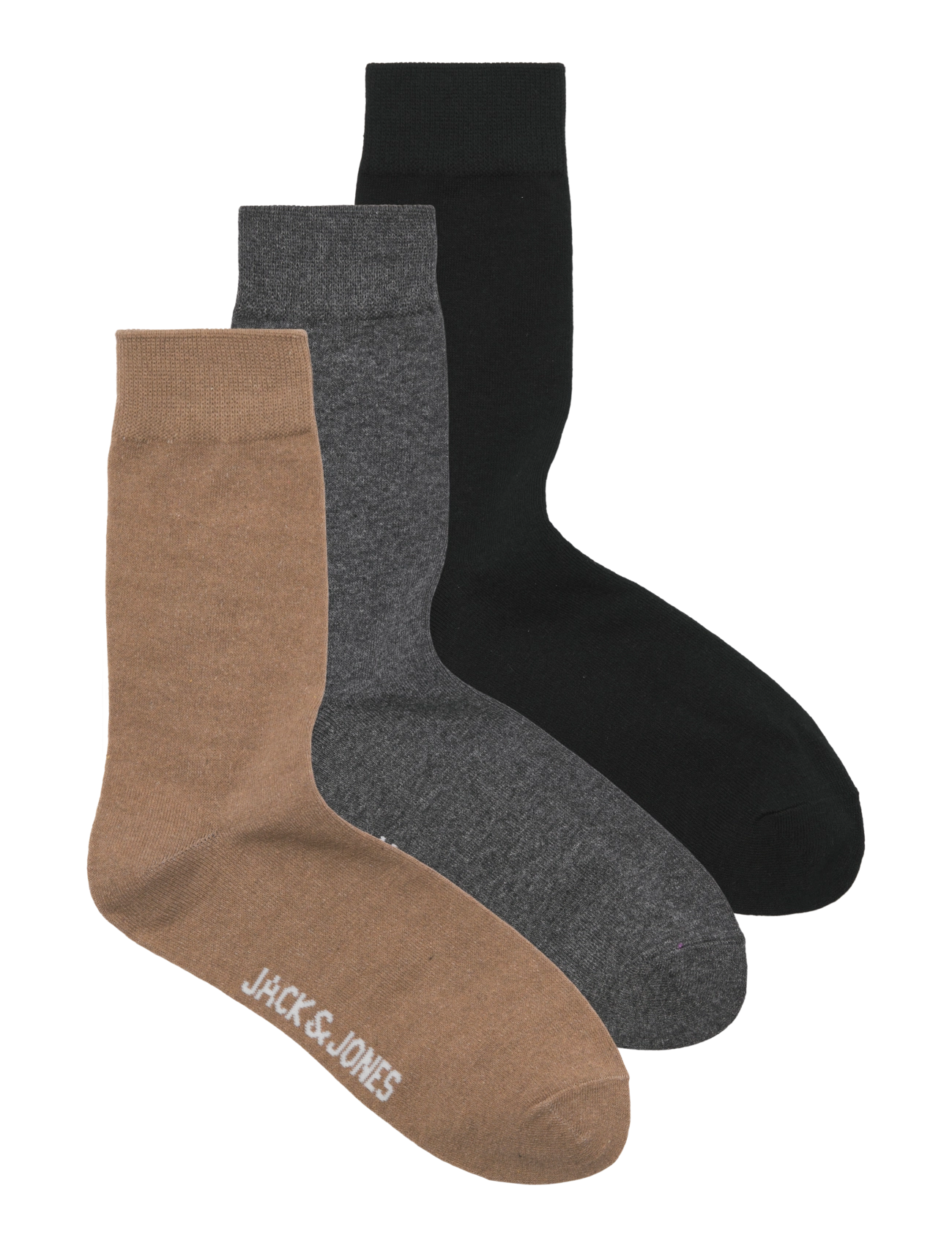 Jack & Jones JACORDINARY SOCKS 3 PACK NOOS - Multipack strømper - PETRIFIED OAK / brown