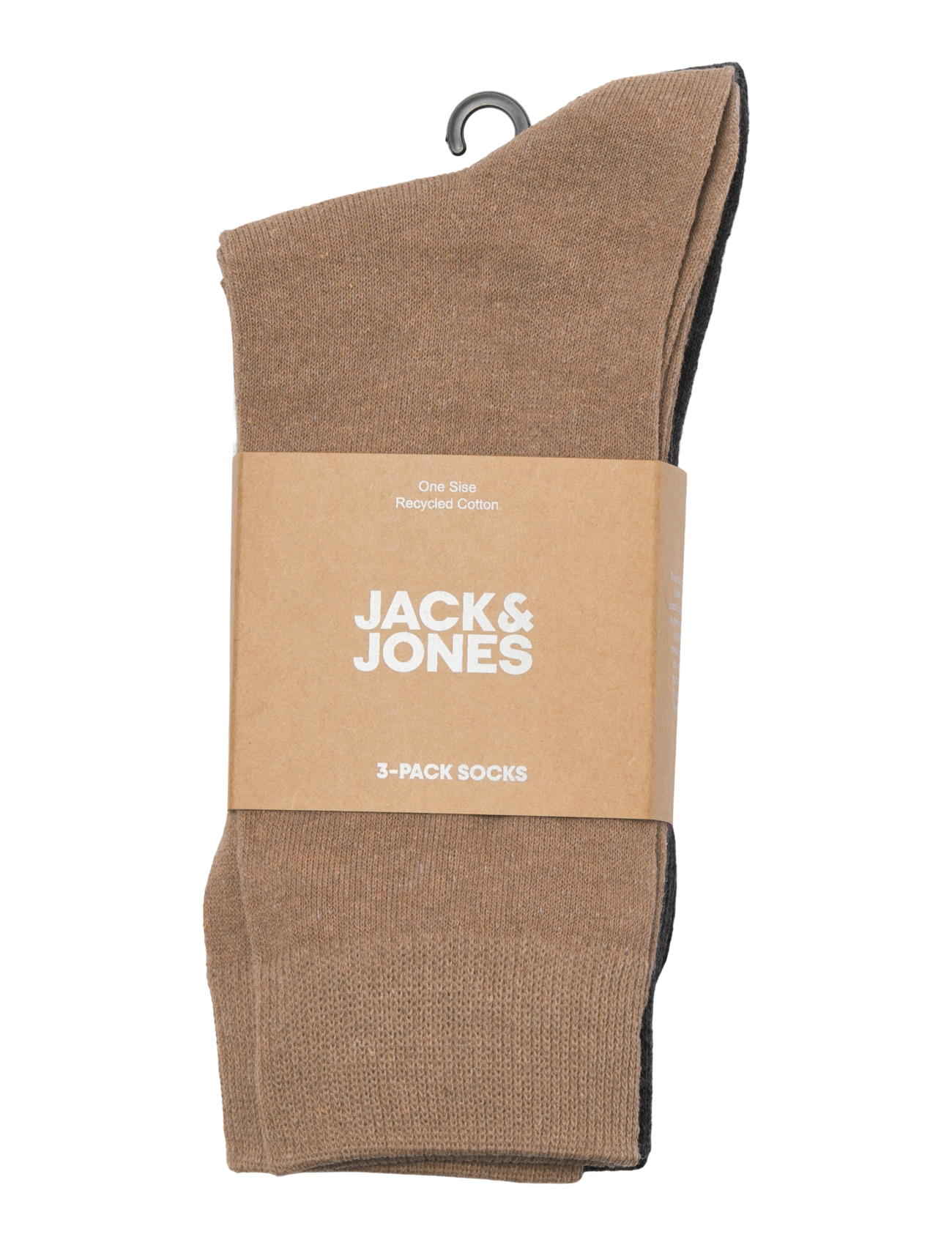 Jack & Jones - JACORDINARY SOCKS 3 PACK NOOS - sokker - petrified oak - 1