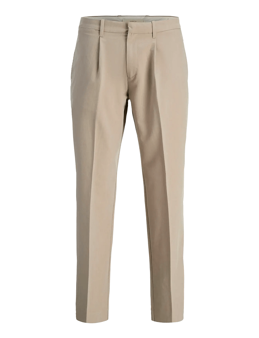 Jack & Jones - JPRCCKARL JJCAMERON PLEATED CHINO NOOS - chinos - plaza taupe - 1