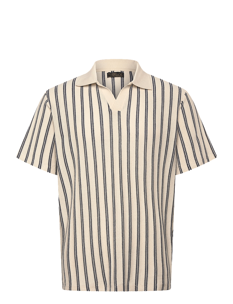 Jack & Jones - JPRBLUHARRY SS SPLIT NECK POLO SN - kurzärmelig - cloud dancer - 0