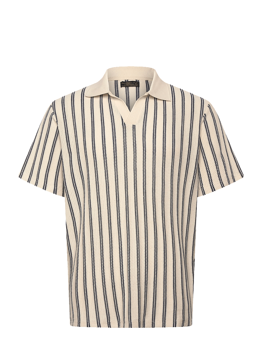 Jack & Jones - JPRBLUHARRY SS SPLIT NECK POLO SN - kurzärmelig - cloud dancer - 0