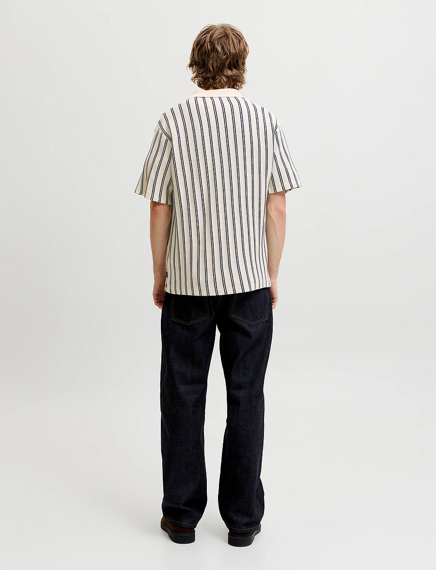 Jack & Jones - JPRBLUHARRY SS SPLIT NECK POLO SN - kurzärmelig - cloud dancer - 3