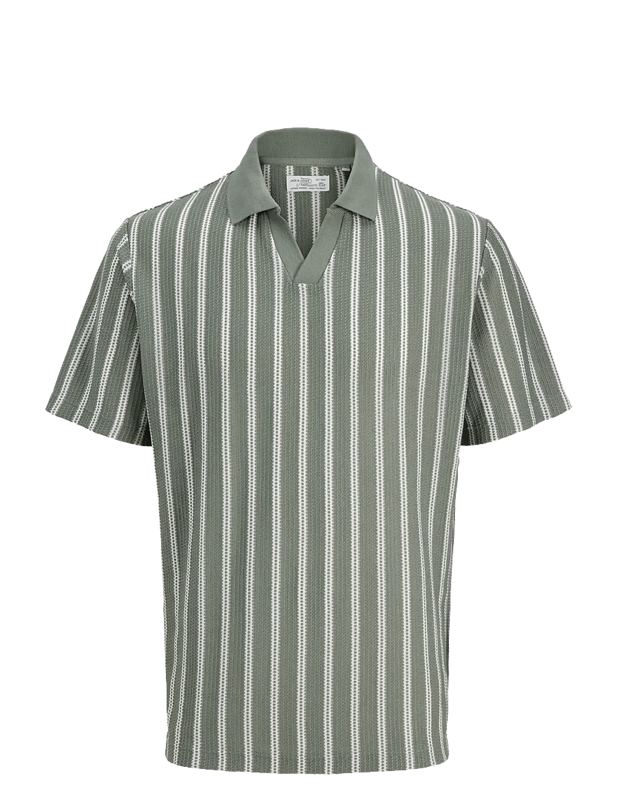 Jack & Jones - JPRBLUHARRY SS SPLIT NECK POLO SN - kurzärmelig - laurel wreath - 1