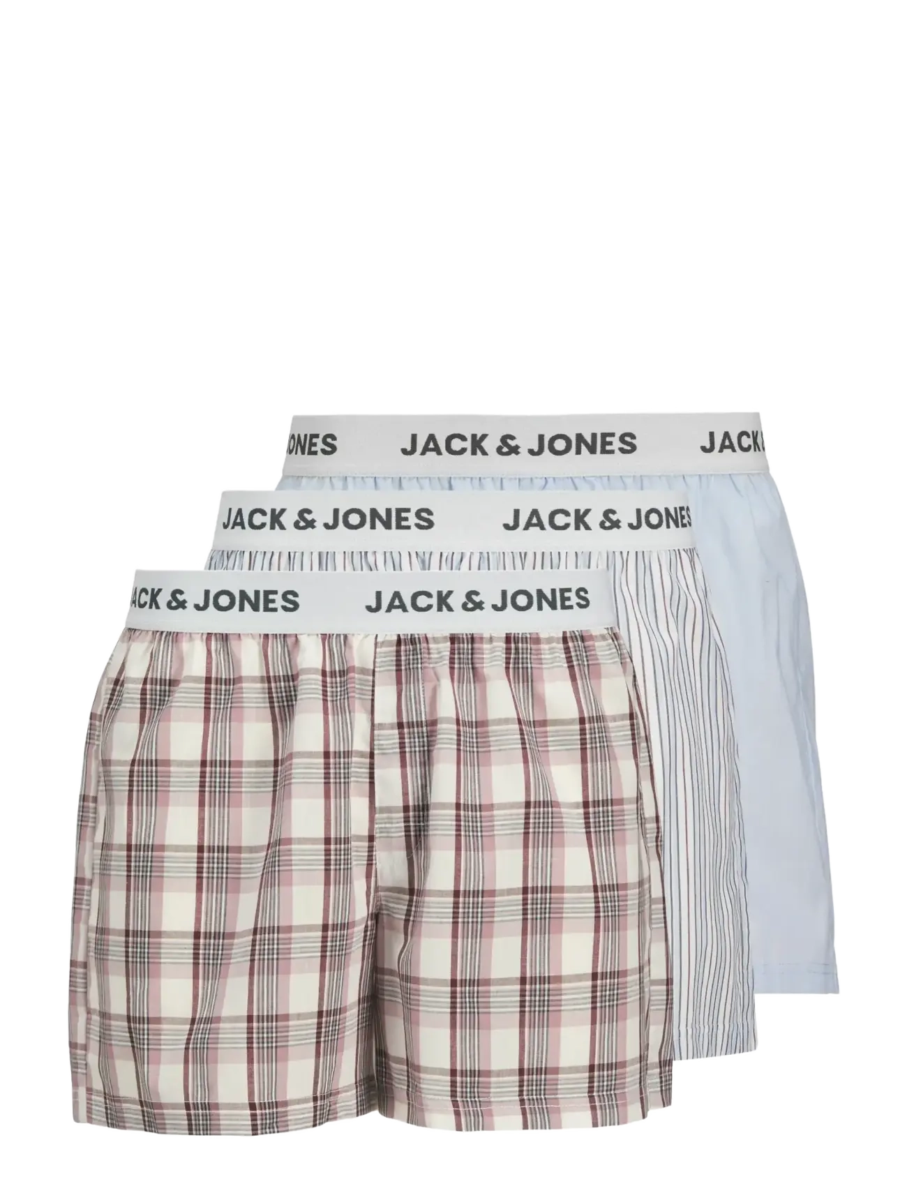 Jack & Jones - JACALVIN WOVEN BOXERS 3 PACK LN - skyway - 1