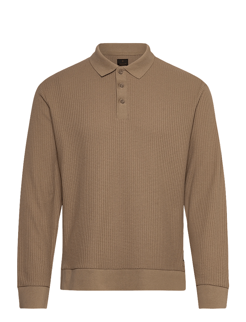 Jack & Jones - JPRBLAOWEN LS POLO STYD AW24 - pikkade varrukatega kootud polosärgid - greige - 0