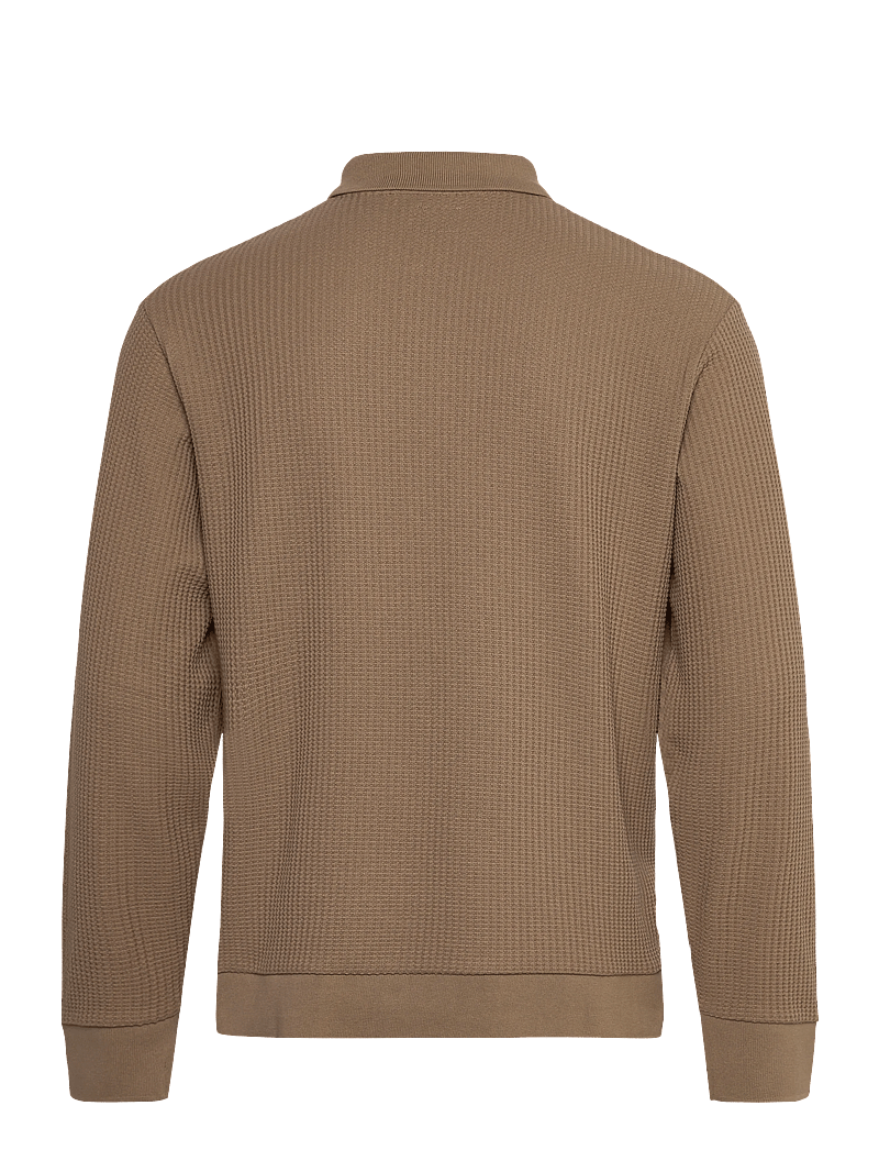 Jack & Jones - JPRBLAOWEN LS POLO STYD AW24 - pikkade varrukatega kootud polosärgid - greige - 1