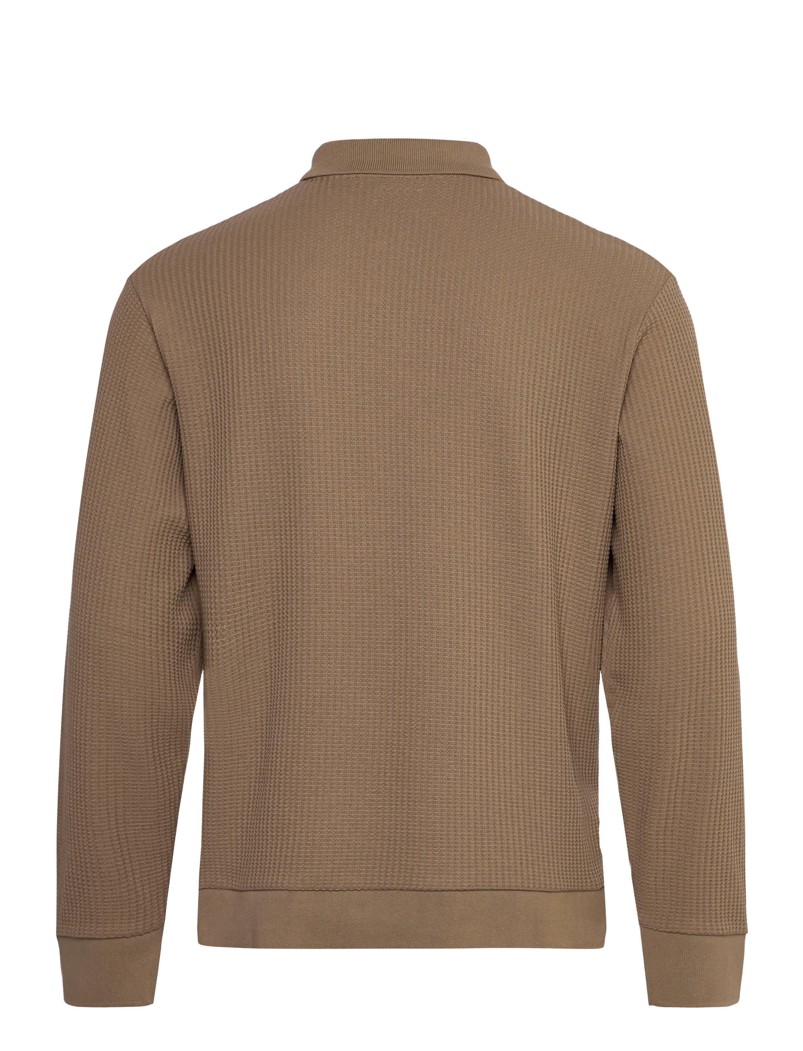 Jack & Jones - JPRBLAOWEN LS POLO STYD AW24 - poloer i strik med lange ærmer - greige - 1