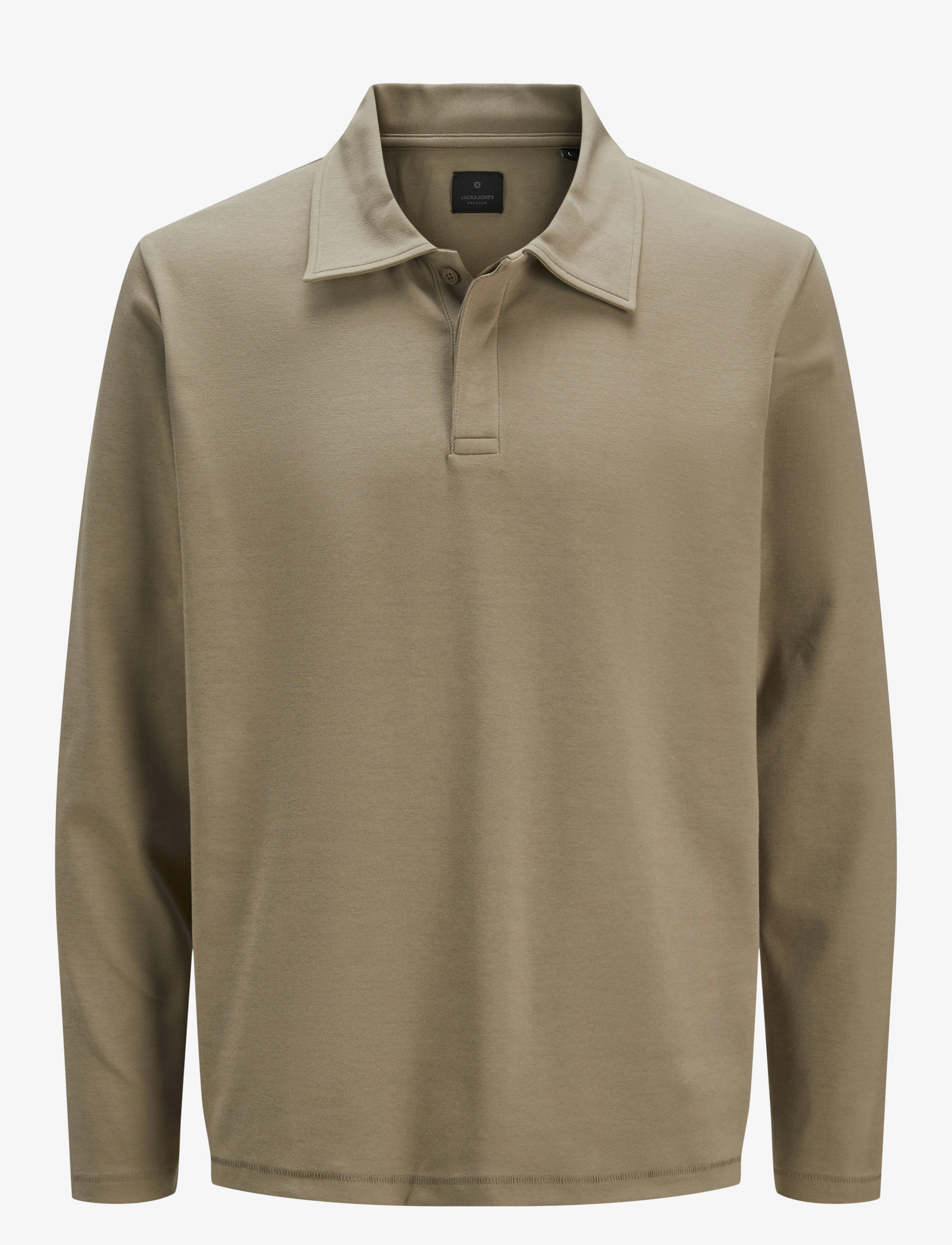 Jack & Jones - JPRBLACHAD LS POLO STYD AW24 - polos à manches longues - greige - 0