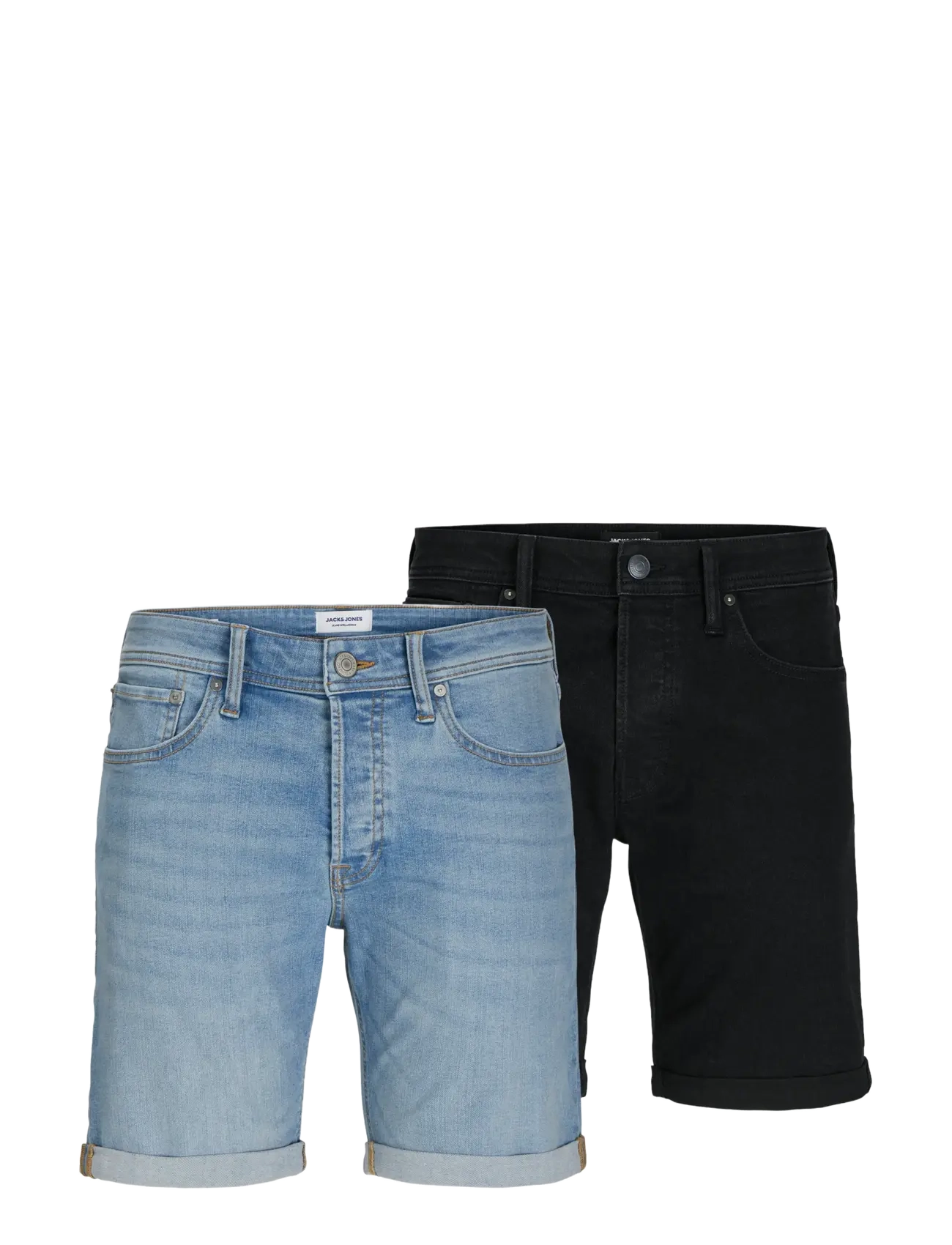 Jack & Jones JJIRICK JJORG SHORTS SQ 330/356 2PK MP - Shorts - BLUE DENIM / multi