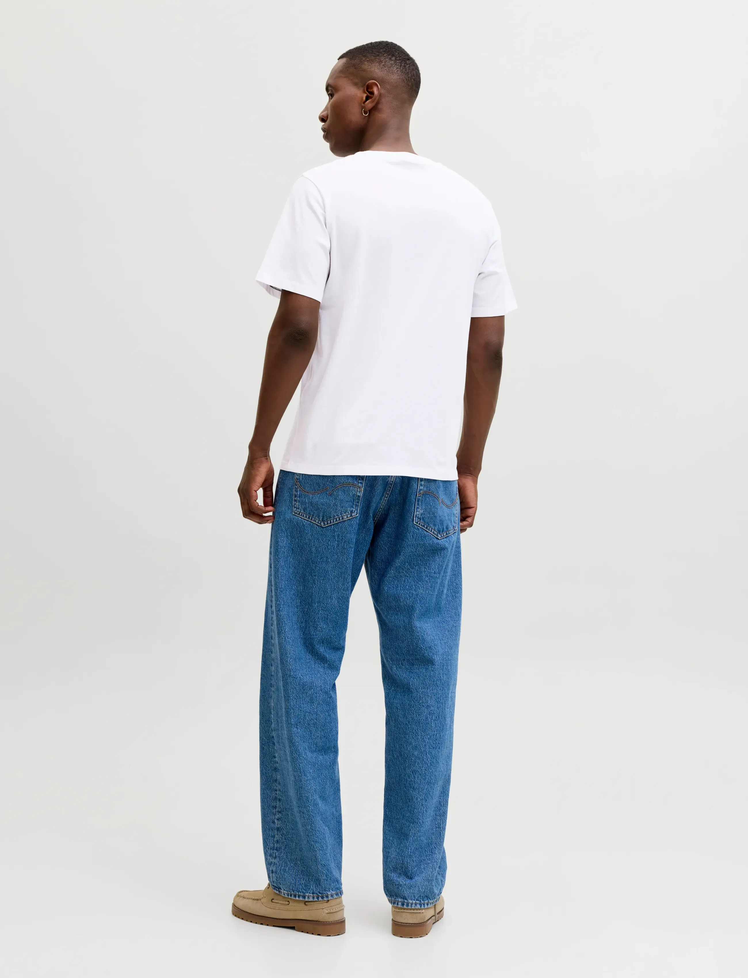 Jack & Jones - JJELOGO TEE SS O-NECK 2 COL SS25 5PK MP - short-sleeved t-shirts - oceanview - 3