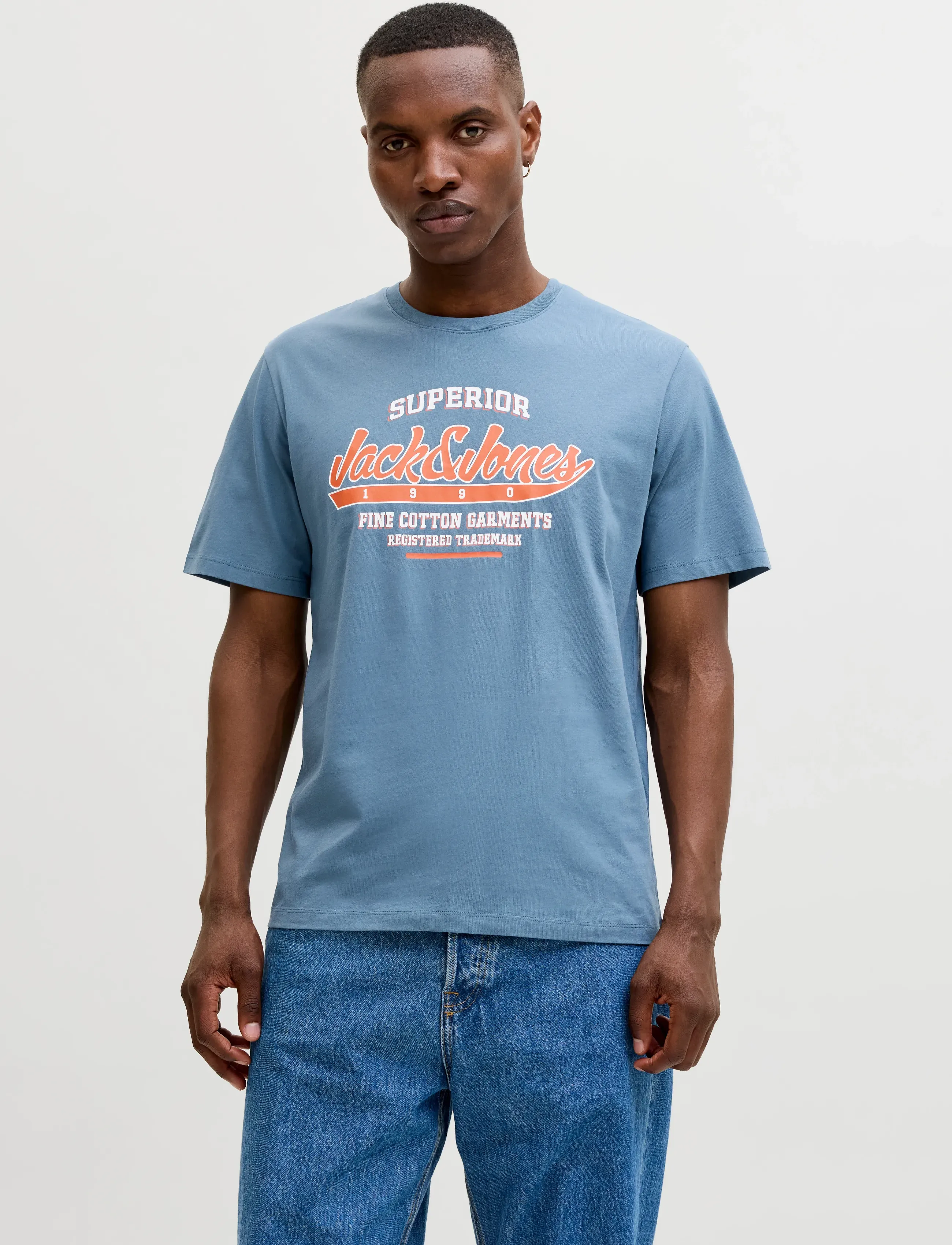 JACK & JONES Jjelogo Tee Ss O-Neck 2 Col Ss25 5Pk Mp t-shirts - bas herr – bild 5
