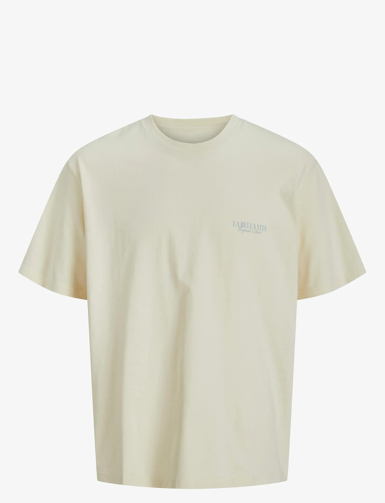 Jack & Jones - JORHYDRA PHOTO TEE SS CREW NECK - kortærmede t-shirts - antique white - 1