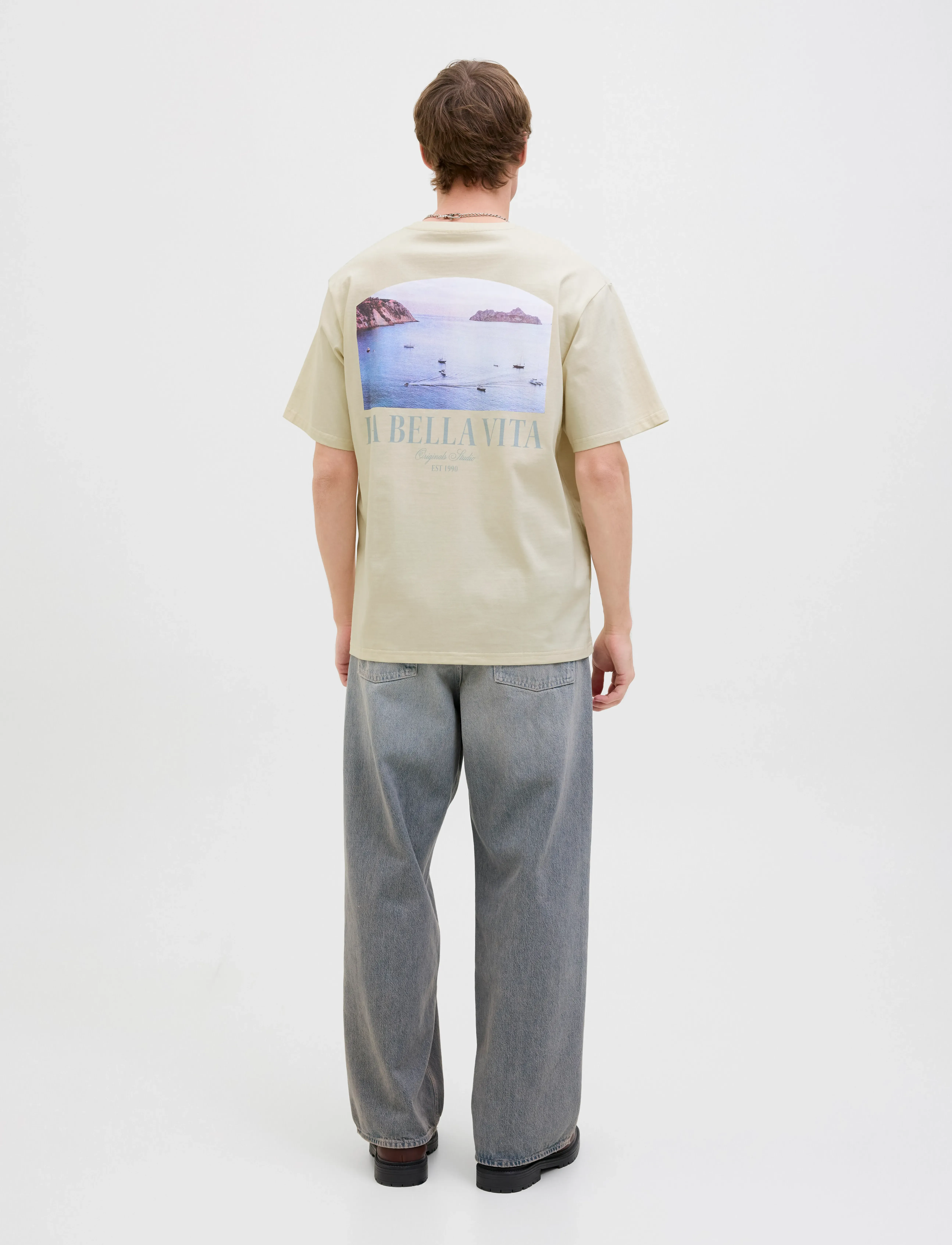 Jack & Jones - JORHYDRA PHOTO TEE SS CREW NECK - antique white - 3