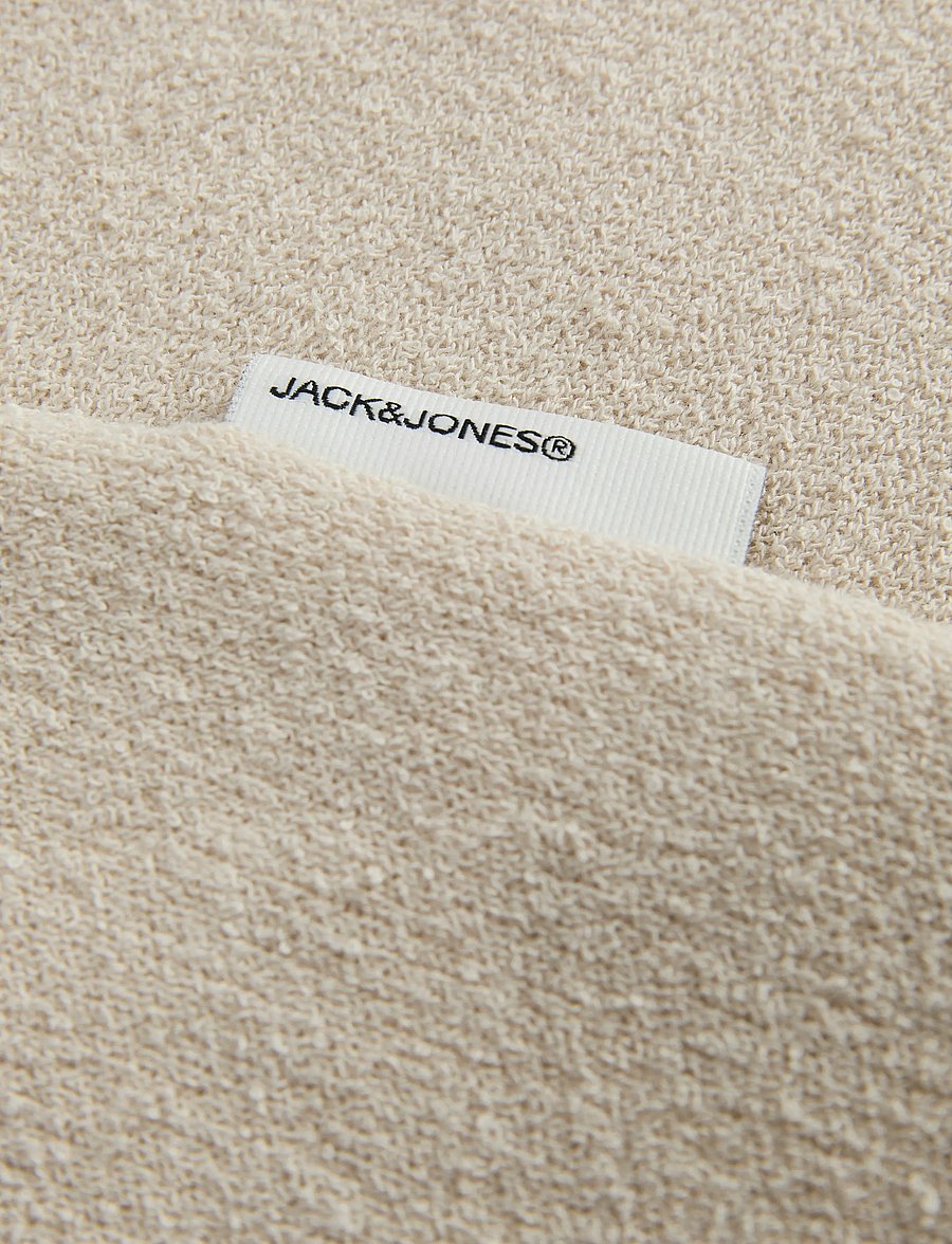 Jack & Jones - JCOHORIZON KNIT SS POLO - knitted polos - moonbeam - 1