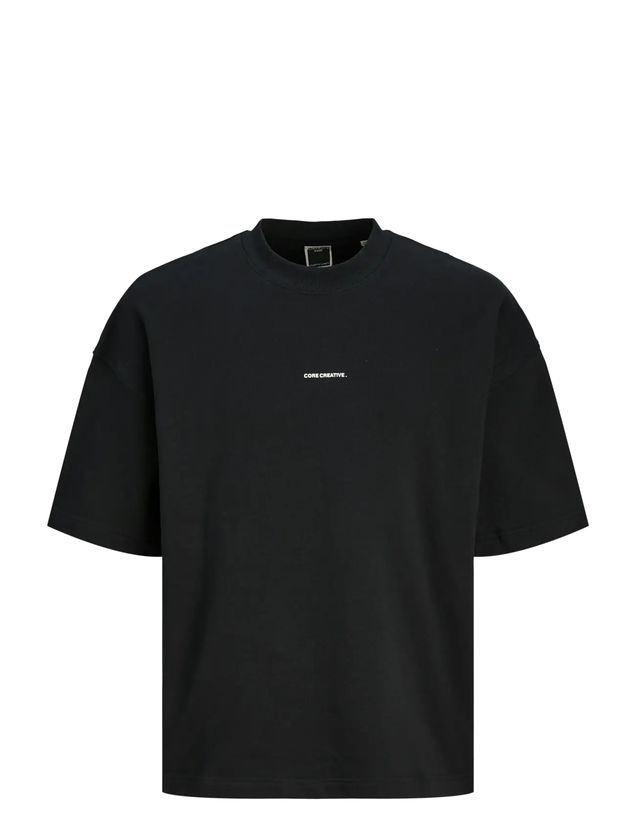 JACK & JONES Jcoinfinity Print Back Sweat Ss Schwarz - M - Herren