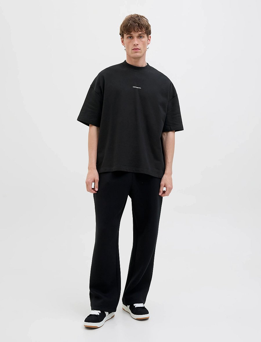 Jack & Jones - JCOINFINITY PRINT BACK SWEAT SS - kurzärmelig - black - 5