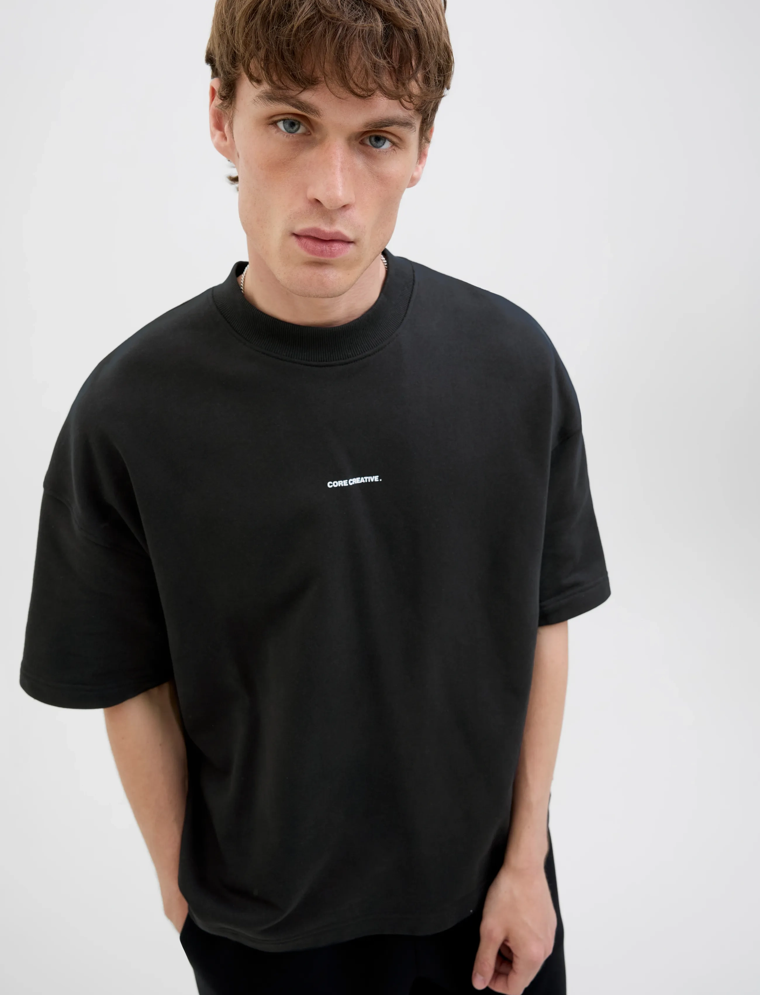 JACK & JONES Jcoinfinity Print Back Sweat Ss sweatshirts herr – bild 6