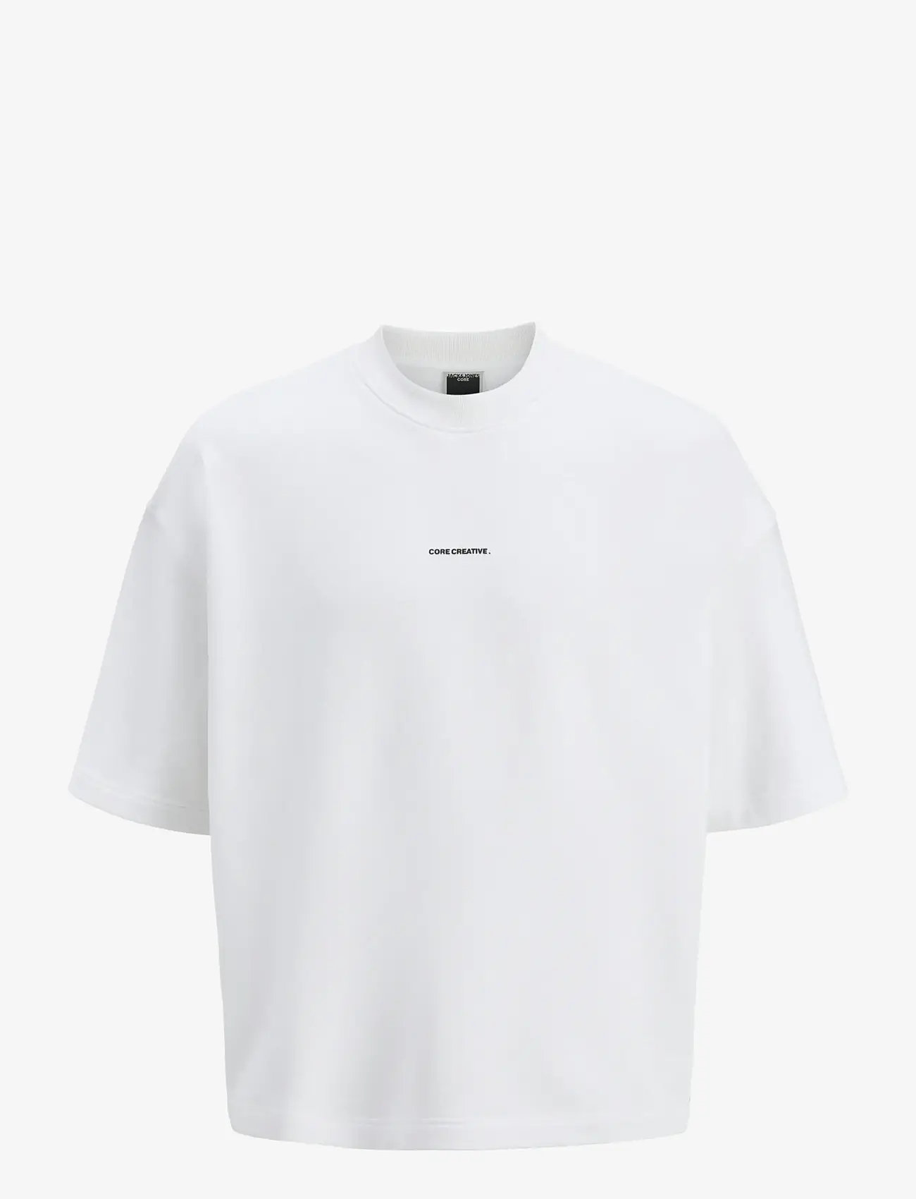 Jack & Jones - JCOINFINITY PRINT BACK SWEAT SS - laveste priser - bright white - 1