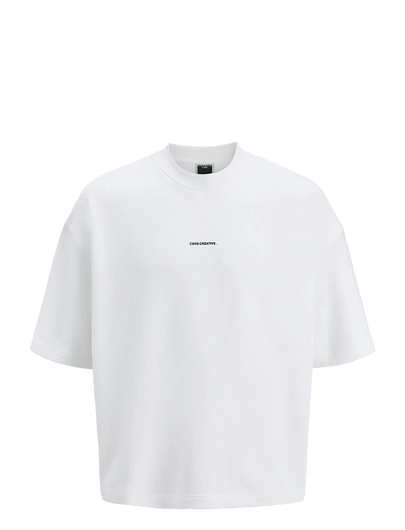 Jack & Jones - JCOINFINITY PRINT BACK SWEAT SS - kurzärmelig - bright white - 1