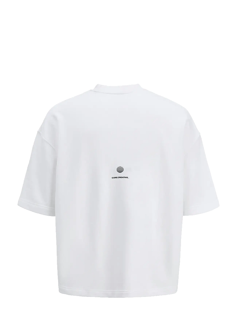 Jack & Jones - JCOINFINITY PRINT BACK SWEAT SS - kurzärmelig - bright white - 2