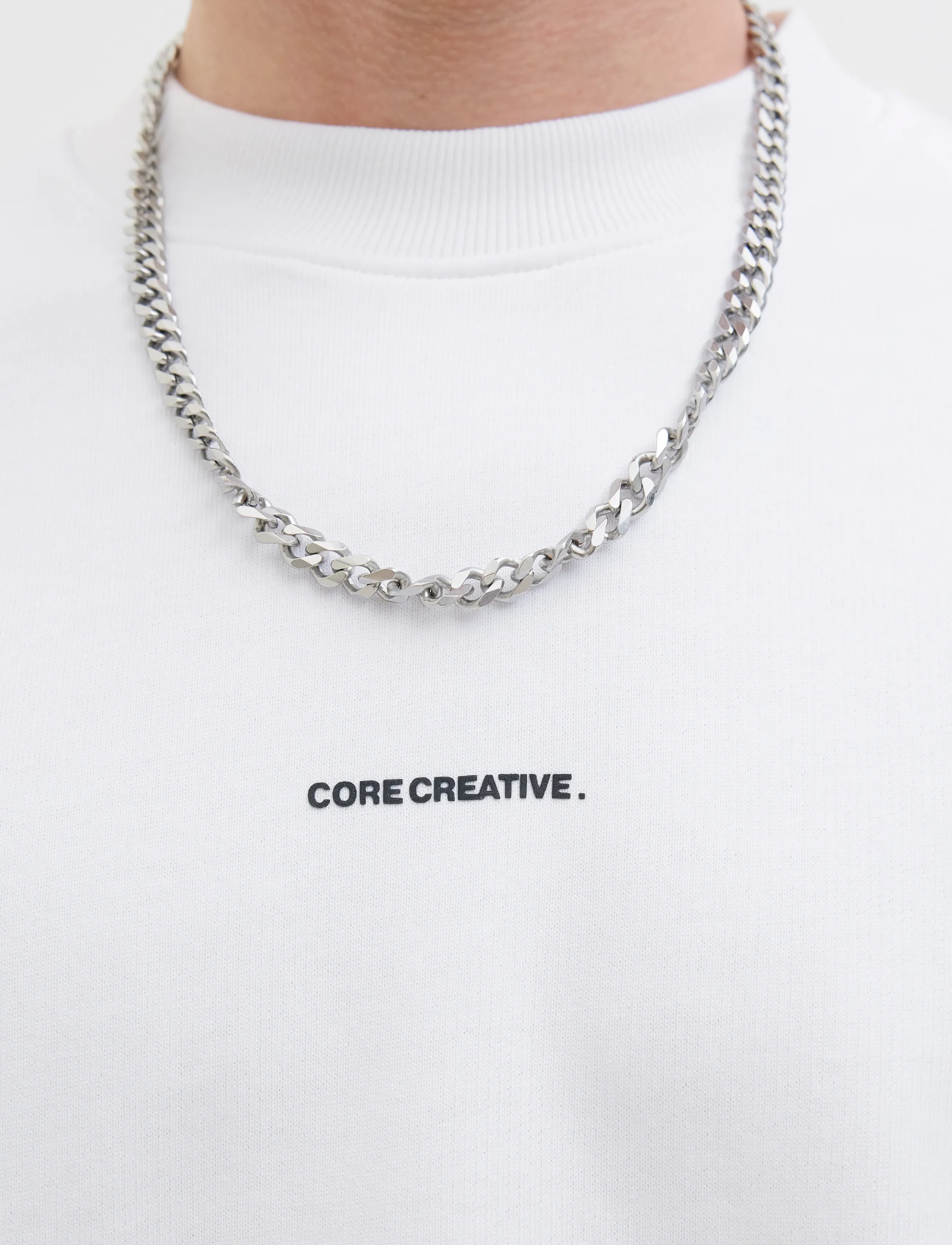 Jack & Jones - JCOINFINITY PRINT BACK SWEAT SS - kortärmade t-shirts - bright white - 5