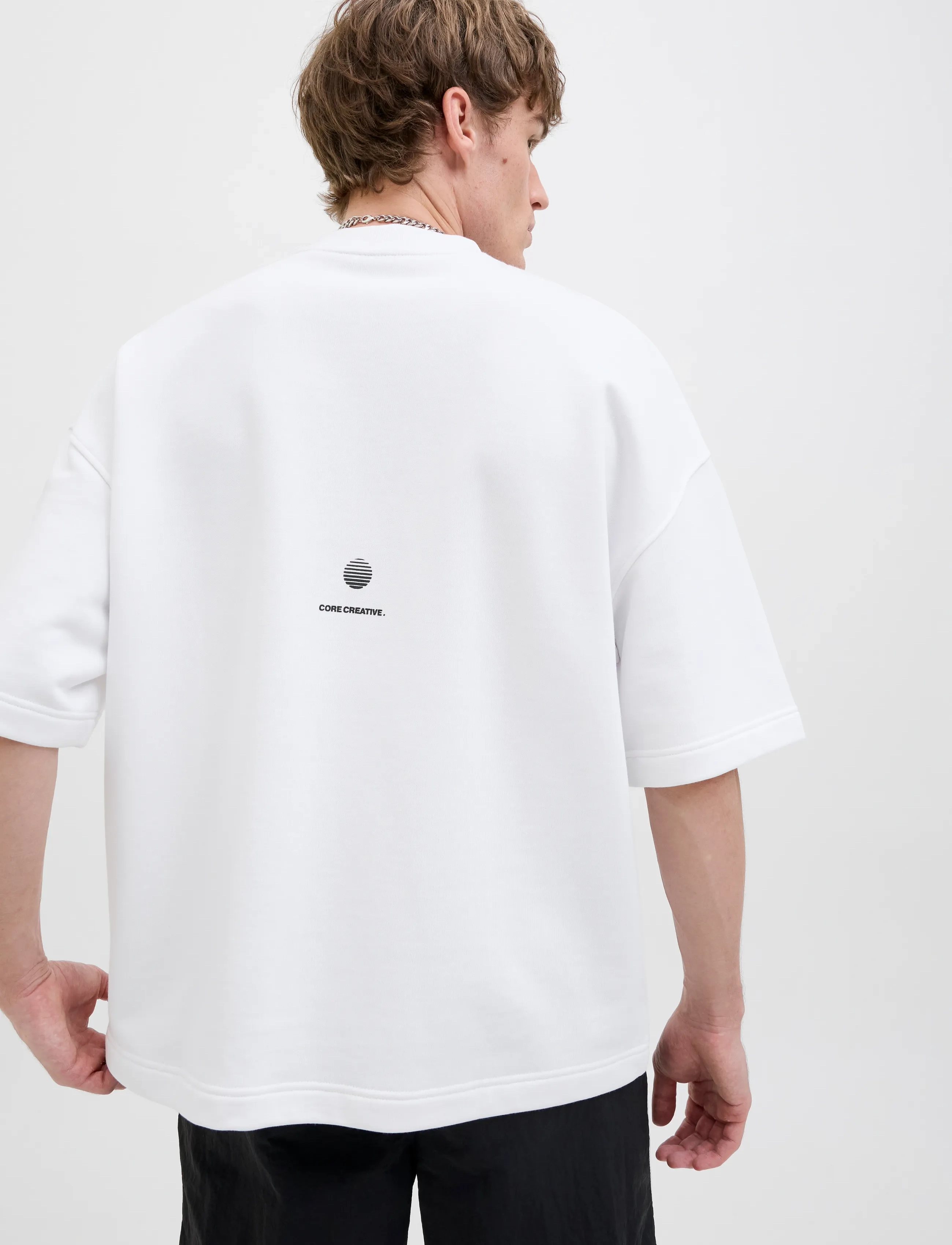 JACK & JONES Jcoinfinity Print Back Sweat Ss sweatshirts herr – bild 6