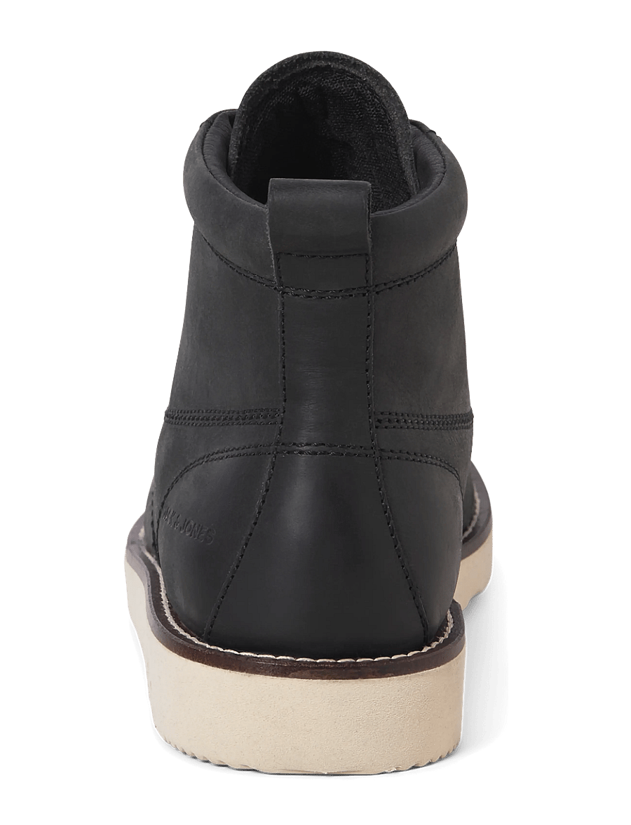 Jack & Jones - JFWTORONTO LEATHER BOOT LN - schnürstiefel - black - 3