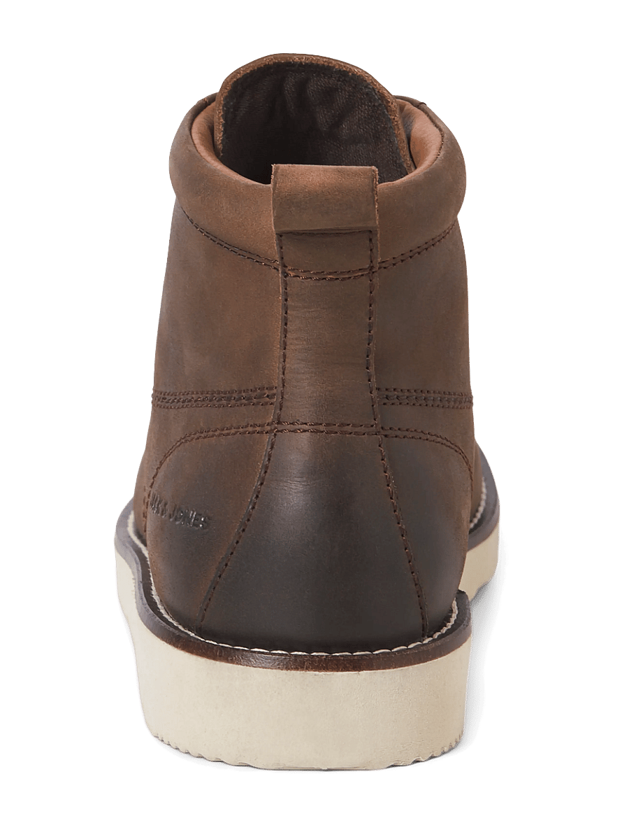 Jack & Jones - JFWTORONTO LEATHER BOOT LN - schnürstiefel - brown stone - 3